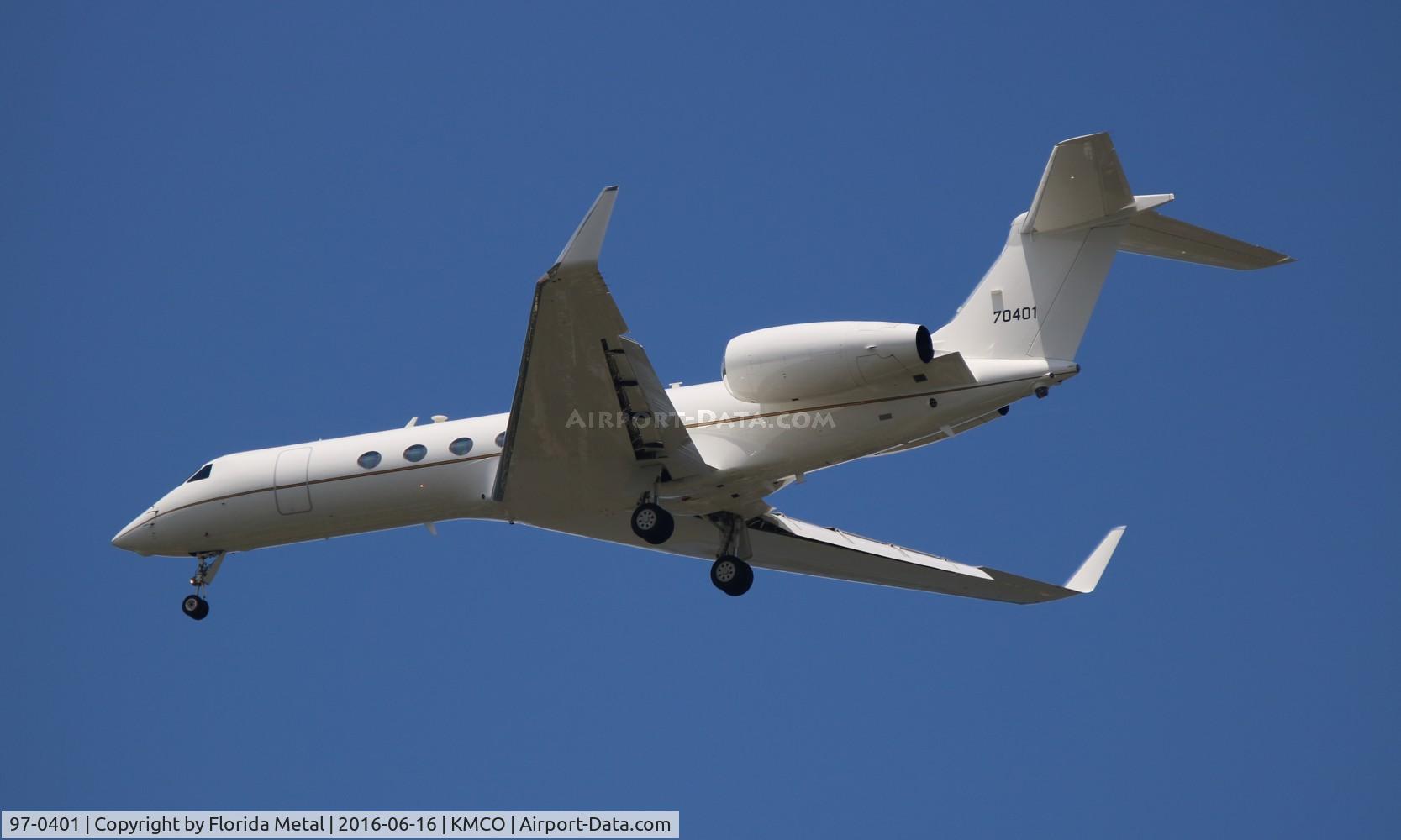 97-0401, 1997 Gulfstream Aerospace C-37A (Gulfstream V) C/N 542, MCO spotting