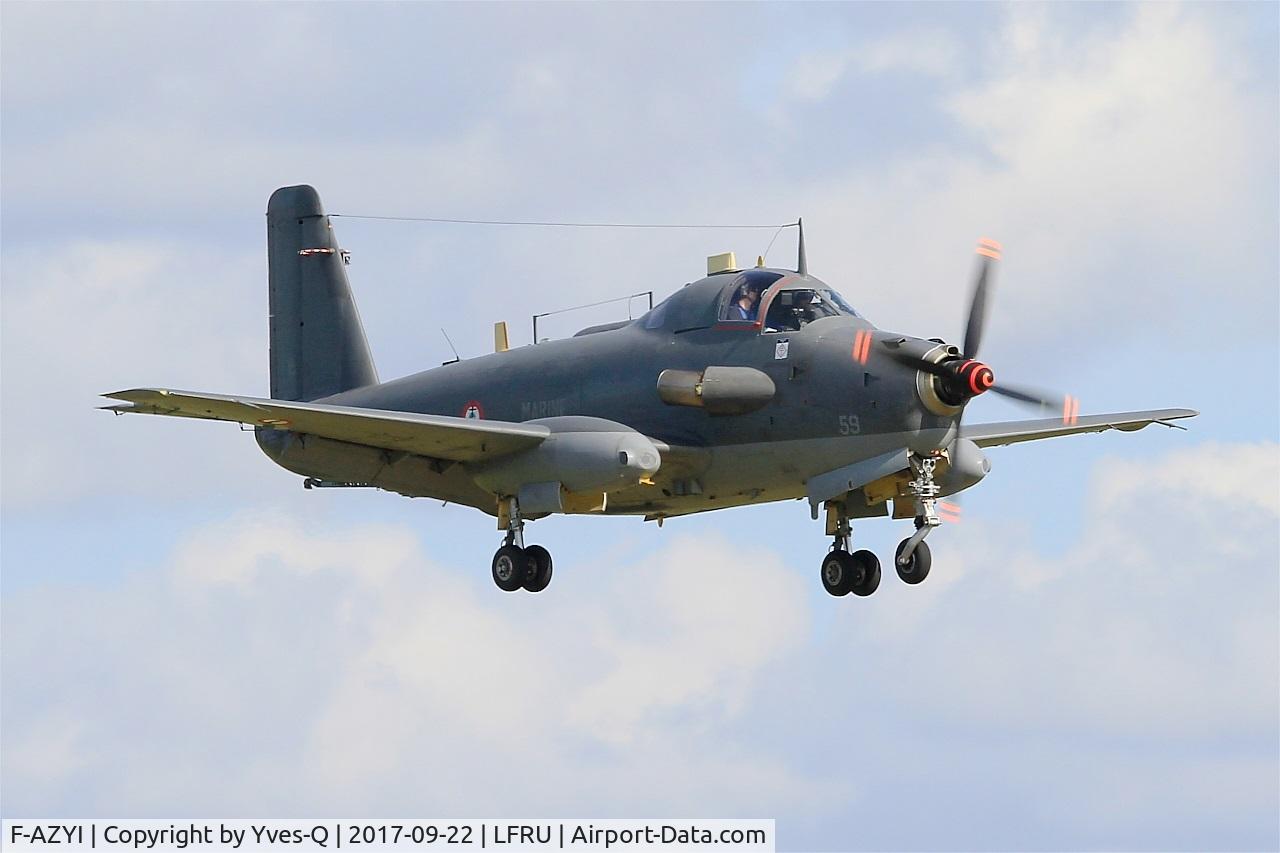 F-AZYI, 1959 Breguet Br.1050 Alize C/N 59, Breguet Br.1050 Alizé, On final rwy 23, Morlaix-Ploujean airport (LFRU-MXN) Air show 2017