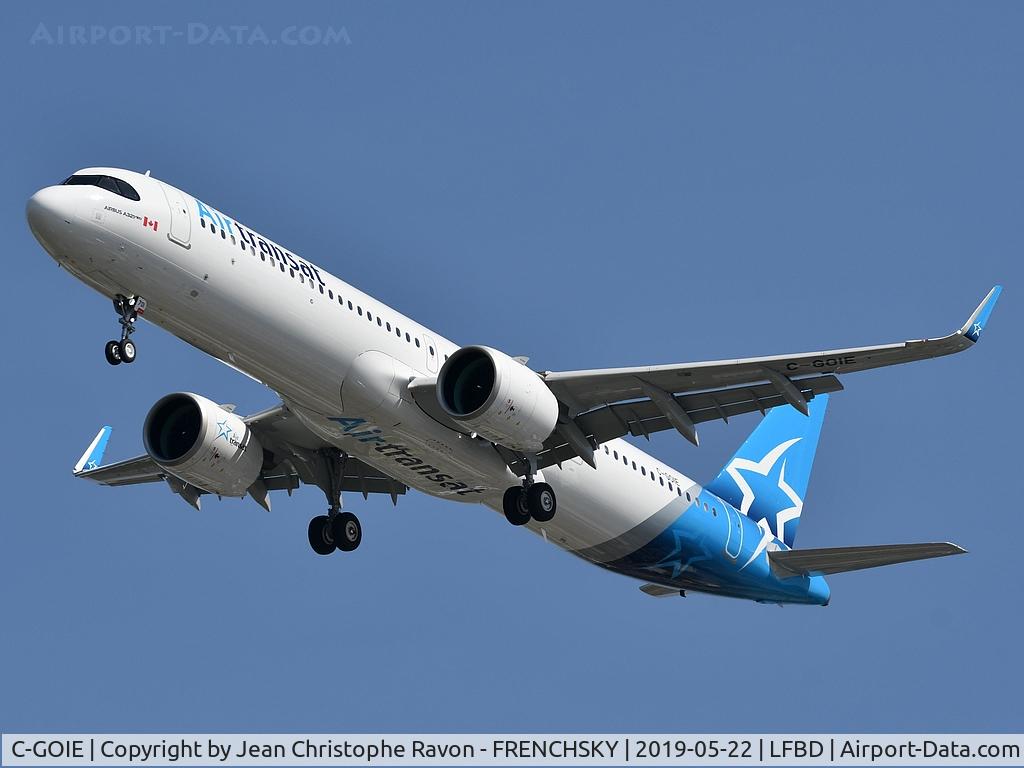 C-GOIE, 2019 Airbus A321-271NX C/N 8755, TS516 from Montréal landing runway 23