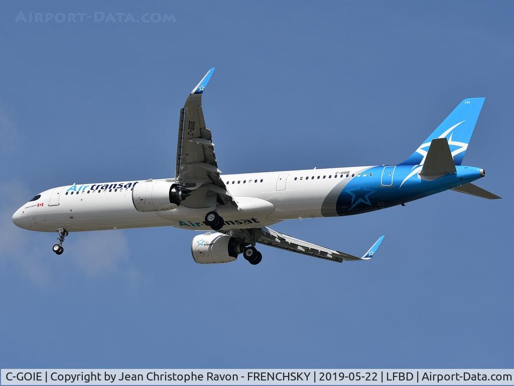 C-GOIE, 2019 Airbus A321-271NX C/N 8755, TS516 from Montréal landing runway 23
