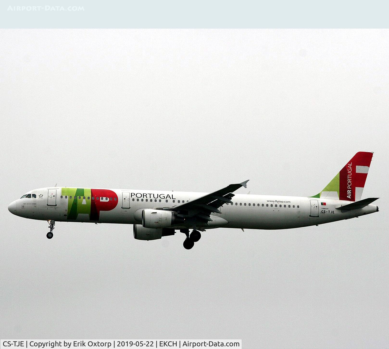 CS-TJE, 2000 Airbus A321-211 C/N 1307, CS-TJE landing rw 22L