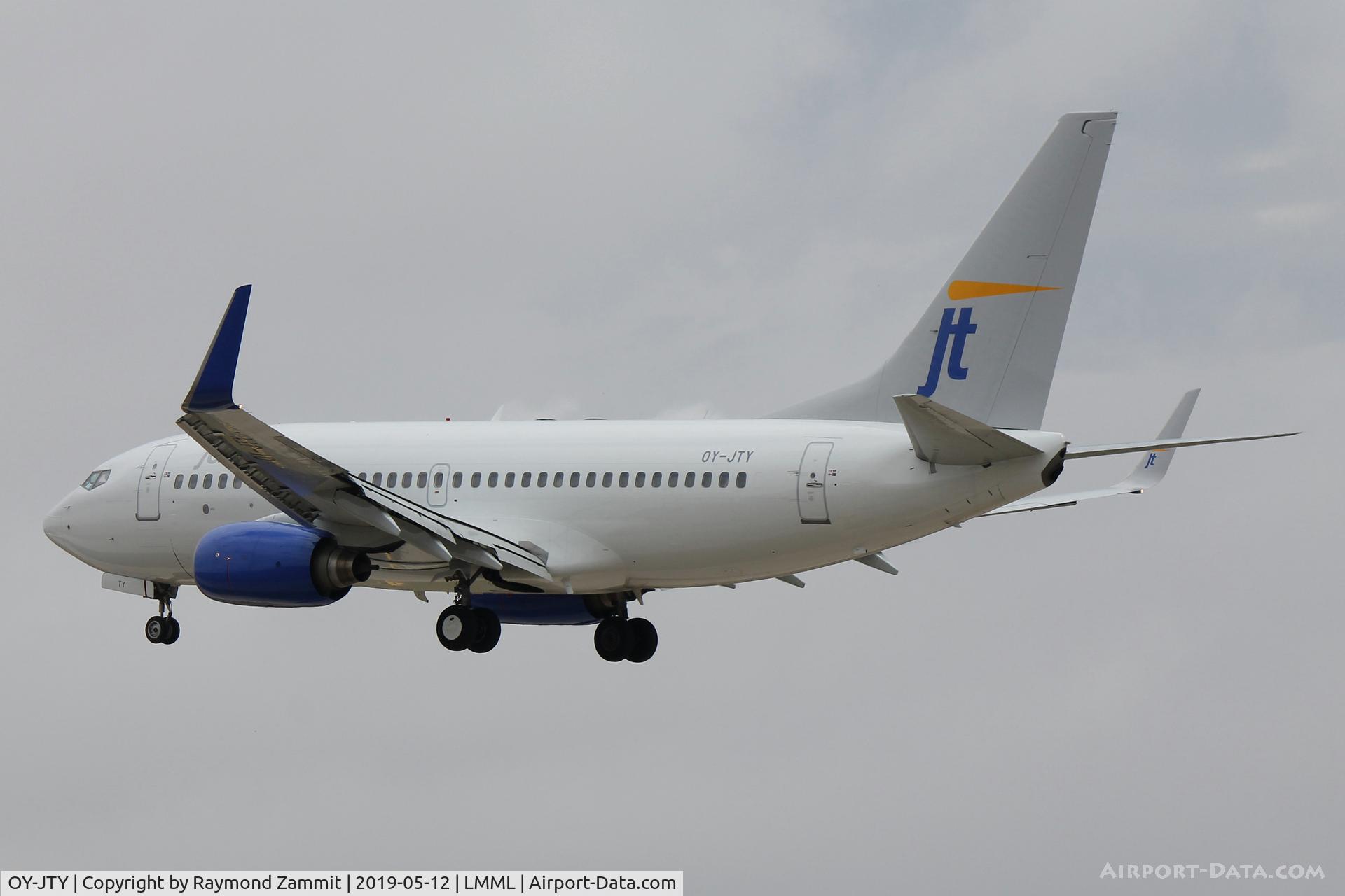 OY-JTY, 2001 Boeing 737-7Q8 C/N 30727, B737-700 OY-JTY Jettime
