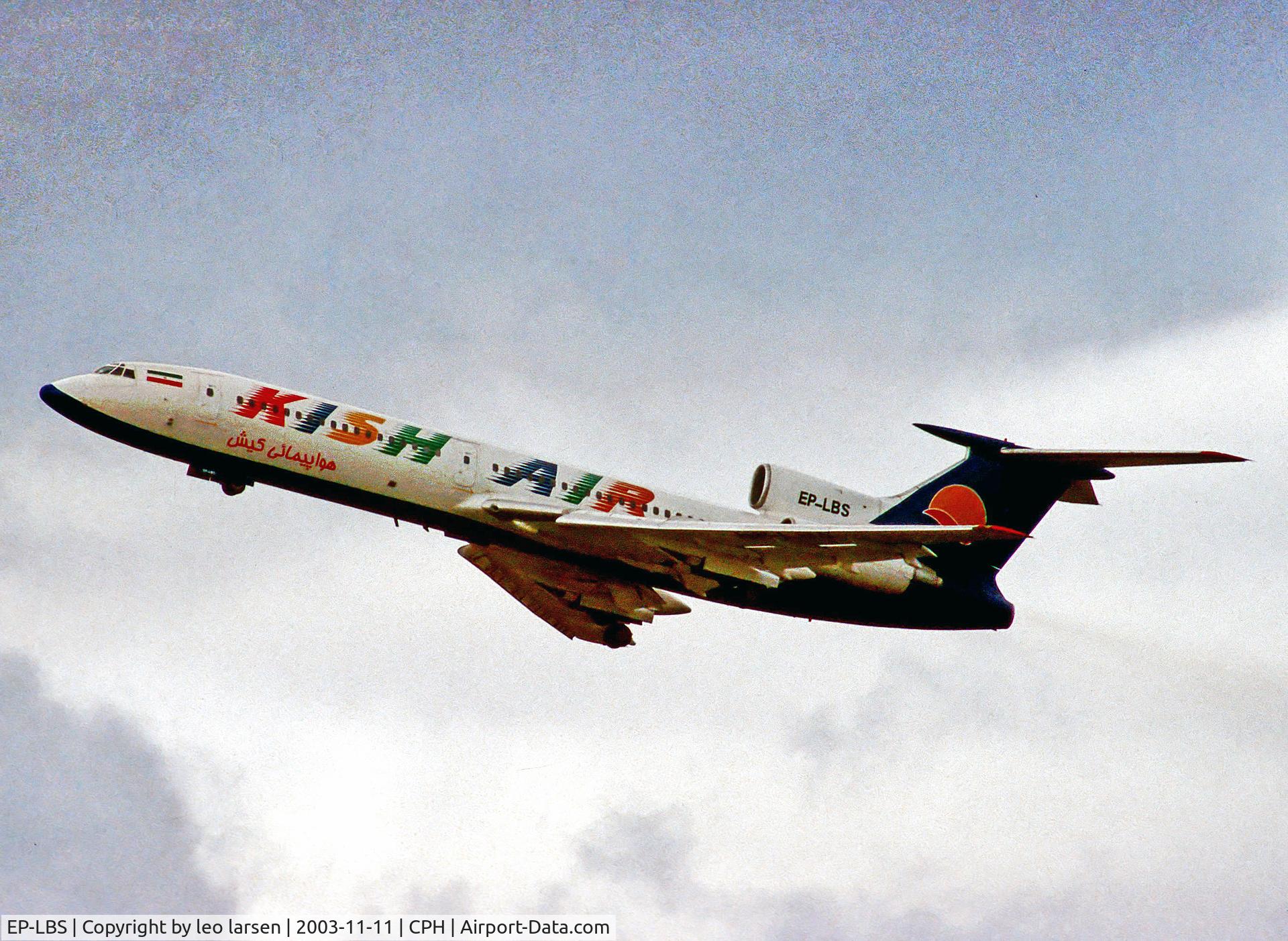 EP-LBS, 1991 Tupolev Tu-154M C/N 91A901, Copenhagen 11.10.03
