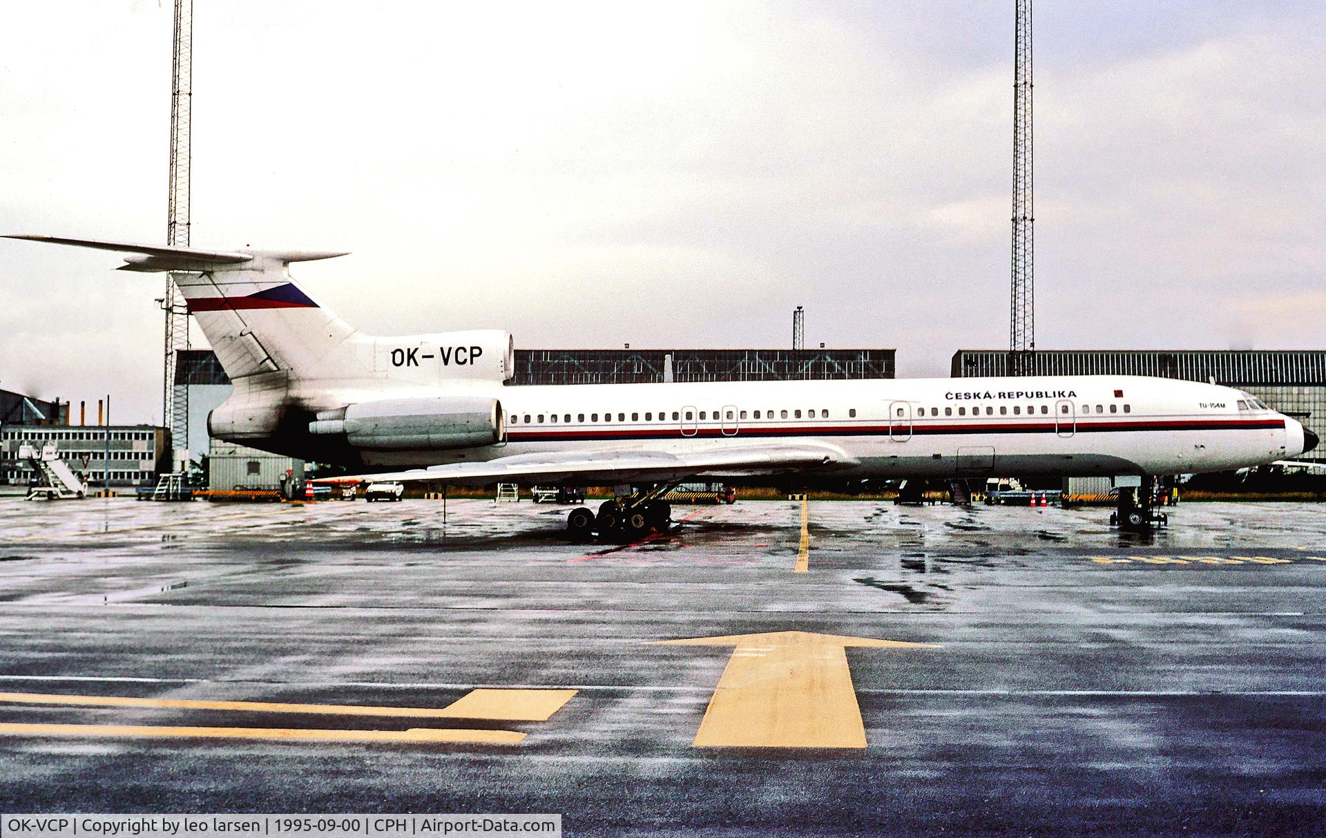 OK-VCP, 1990 Tupolev Tu-154M C/N 90A858, Copenhagen september 1995