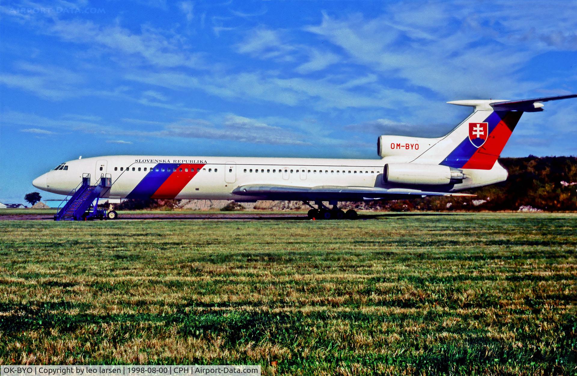 OK-BYO, 1989 Tupolev Tu-154M C/N 89A803, Copenhagen 8.1998