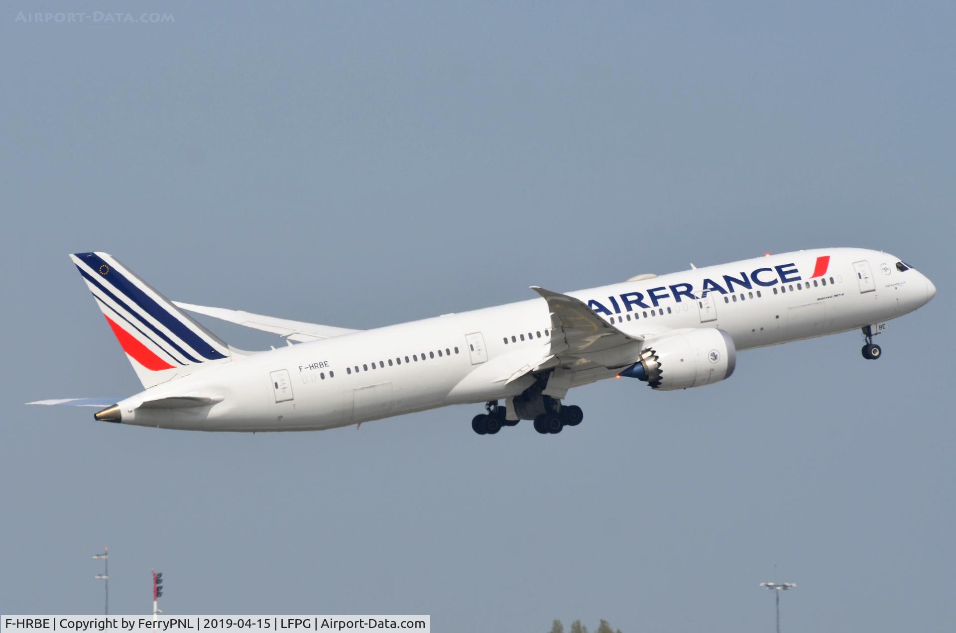 F-HRBE, 2017 Boeing 787-9 Dreamliner Dreamliner C/N 38772, Departure of Air France B789