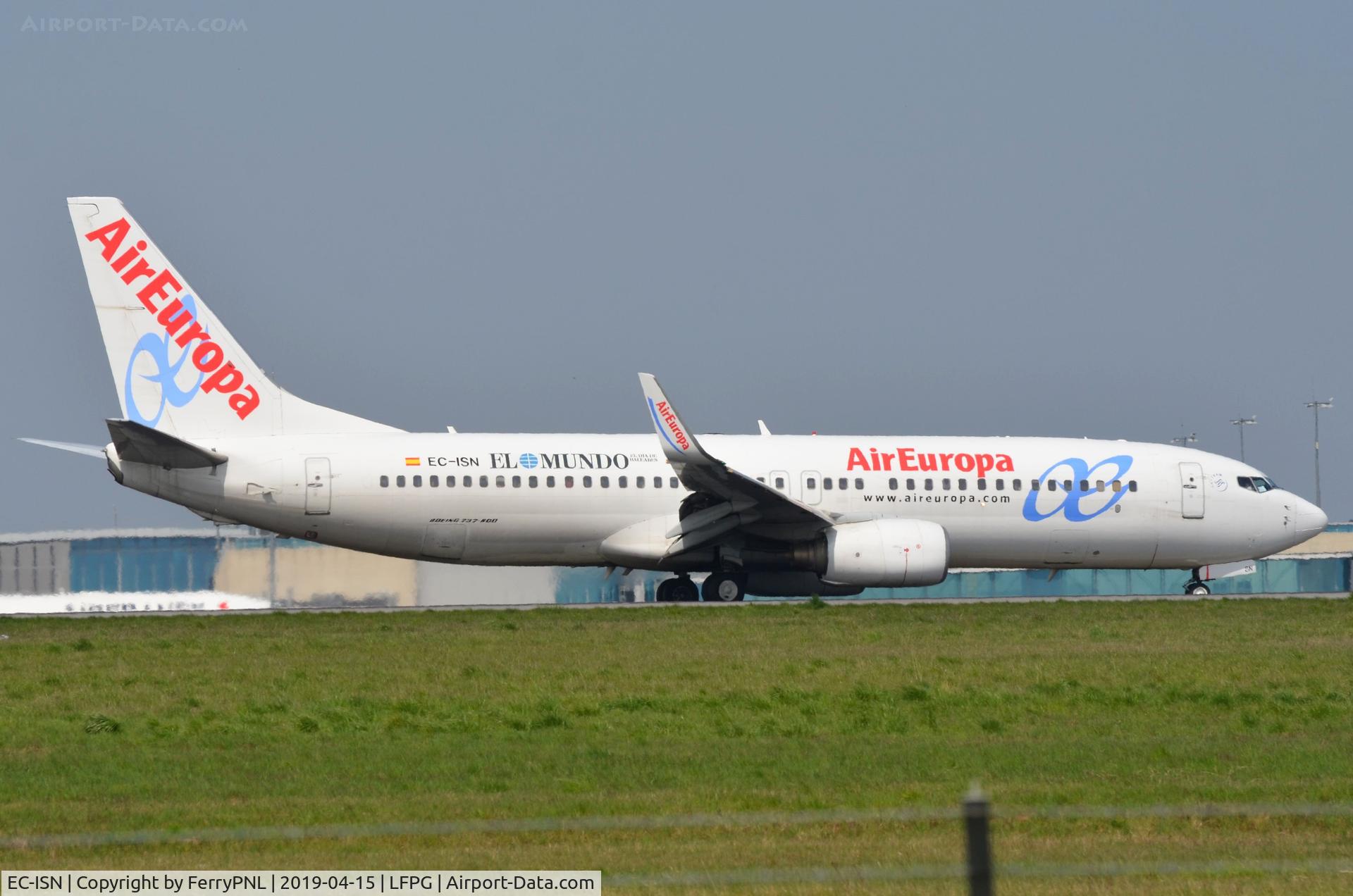 EC-ISN, 2002 Boeing 737-86Q C/N 30291, Air Europa B738 arriving