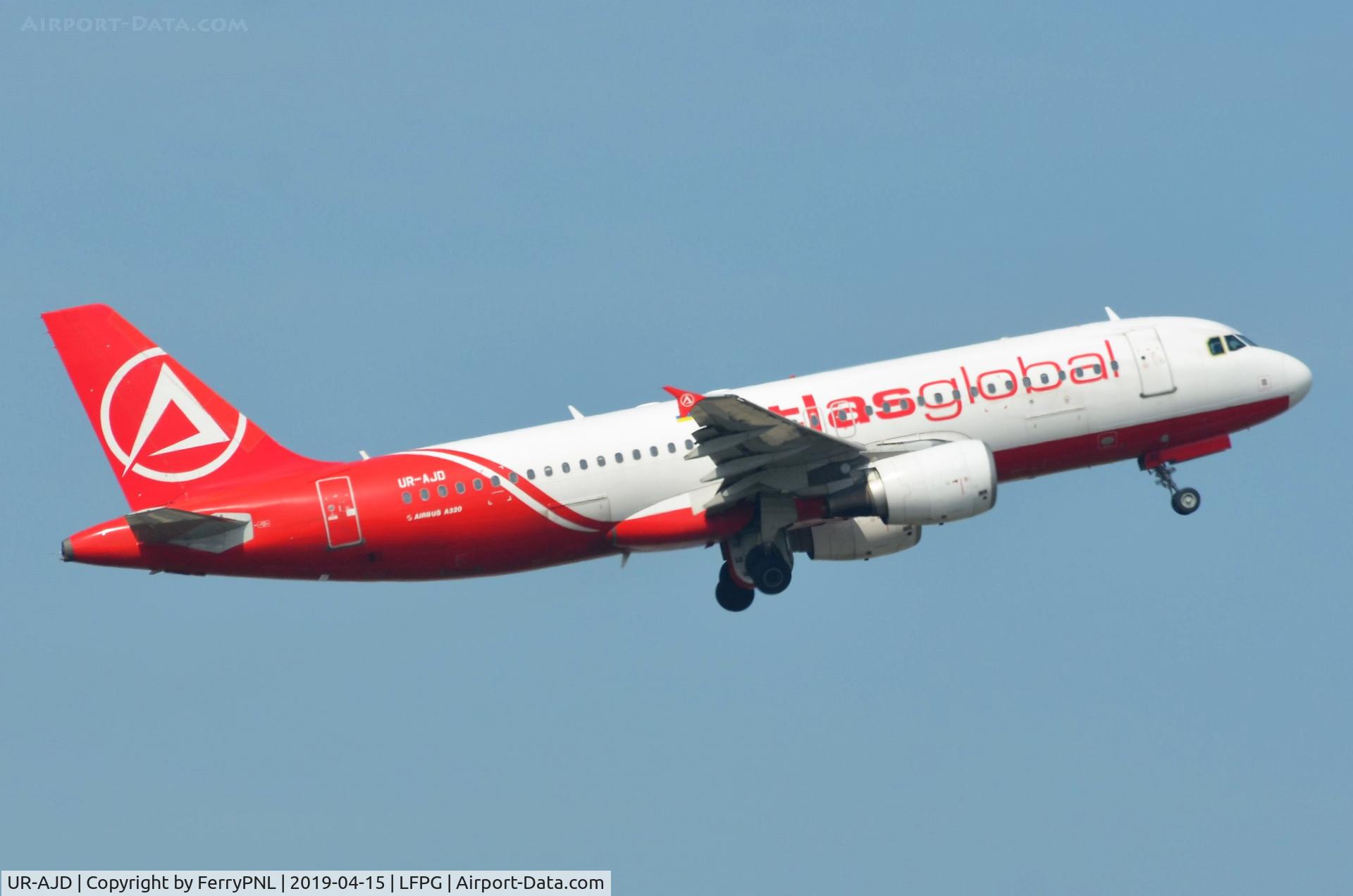 UR-AJD, 2001 Airbus A320-214 C/N 1390, Departure of Atlas Global A320