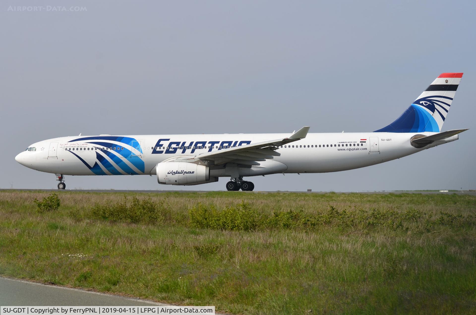SU-GDT, 2011 Airbus A330-343X C/N 1230, Egyptair A333 taxying for departure.