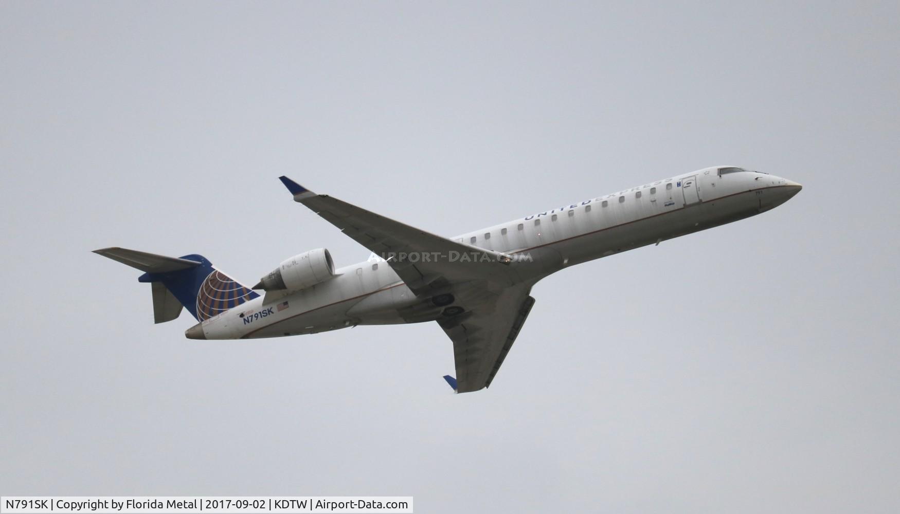 N791SK, 2009 Bombardier CRJ-700 (CL-600-2C10) Regional Jet C/N 10293, United Express