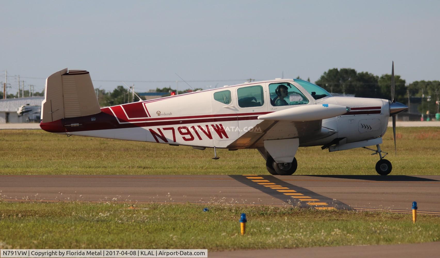 N791VW, 1958 Beech J35 Bonanza C/N D-5570, Bonanza 35