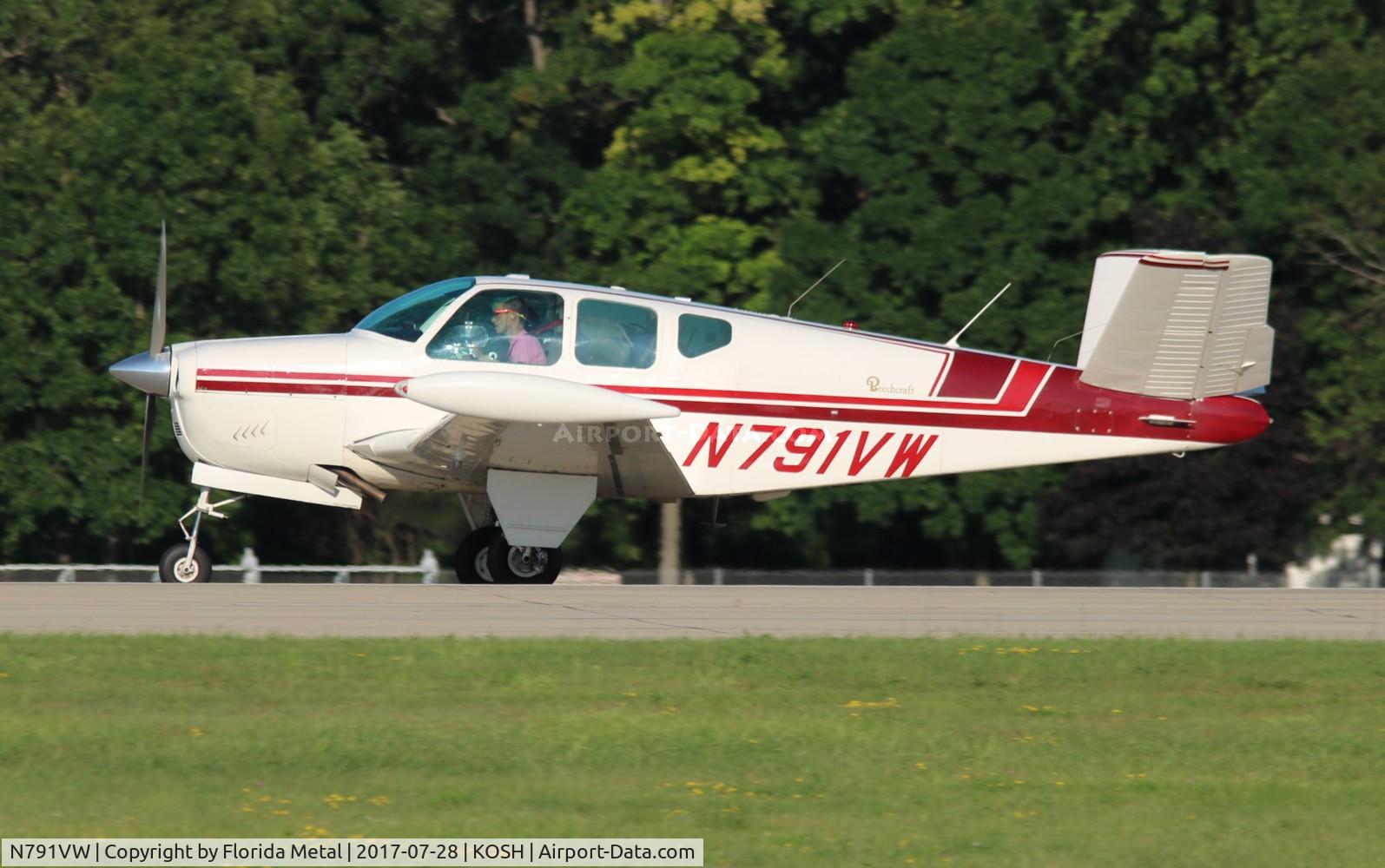 N791VW, 1958 Beech J35 Bonanza C/N D-5570, Bonanza 35
