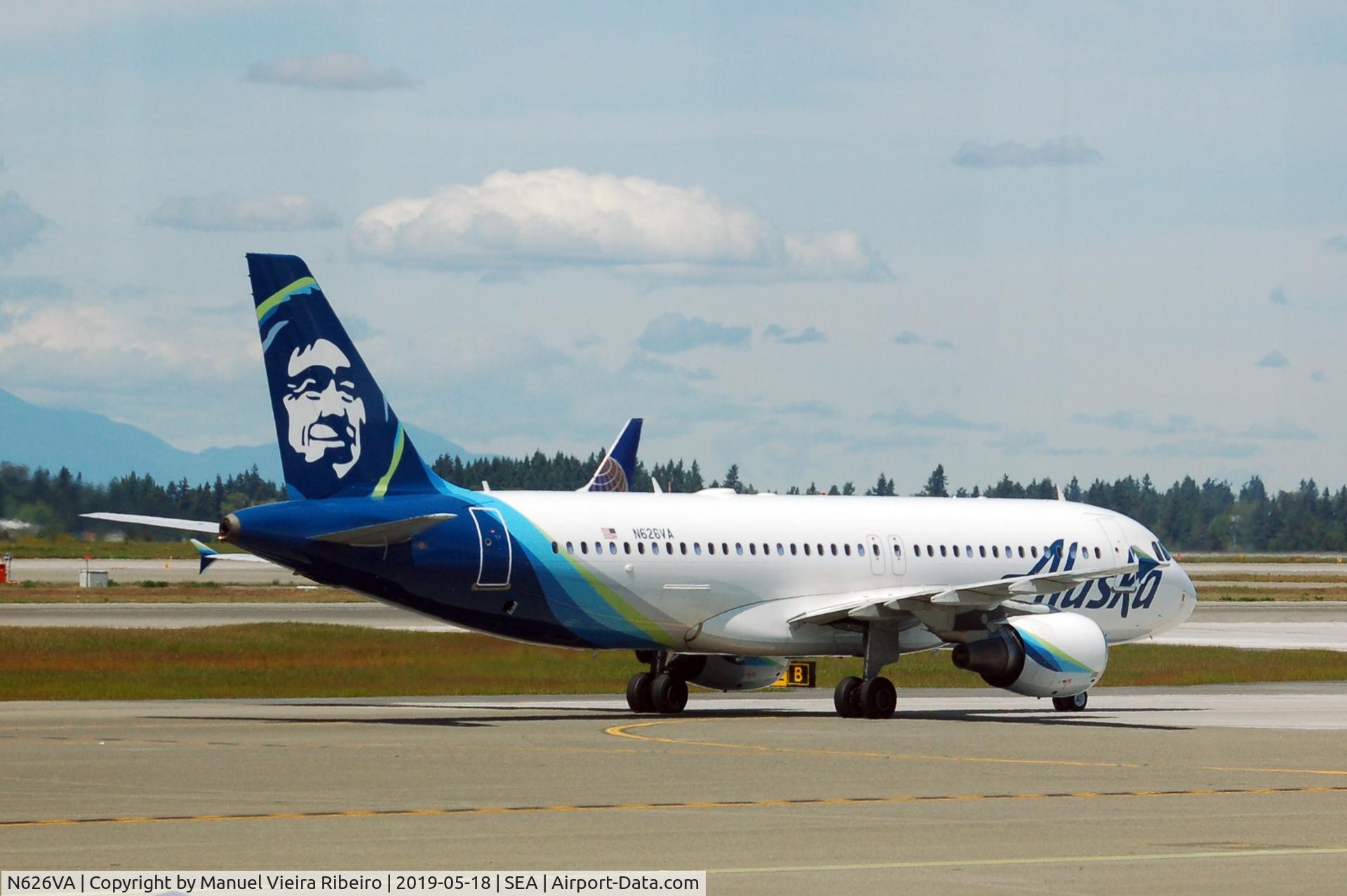 N626VA, 2006 Airbus A320-214 C/N 2830, Now in Alaska Airlines livery,May 18,2019