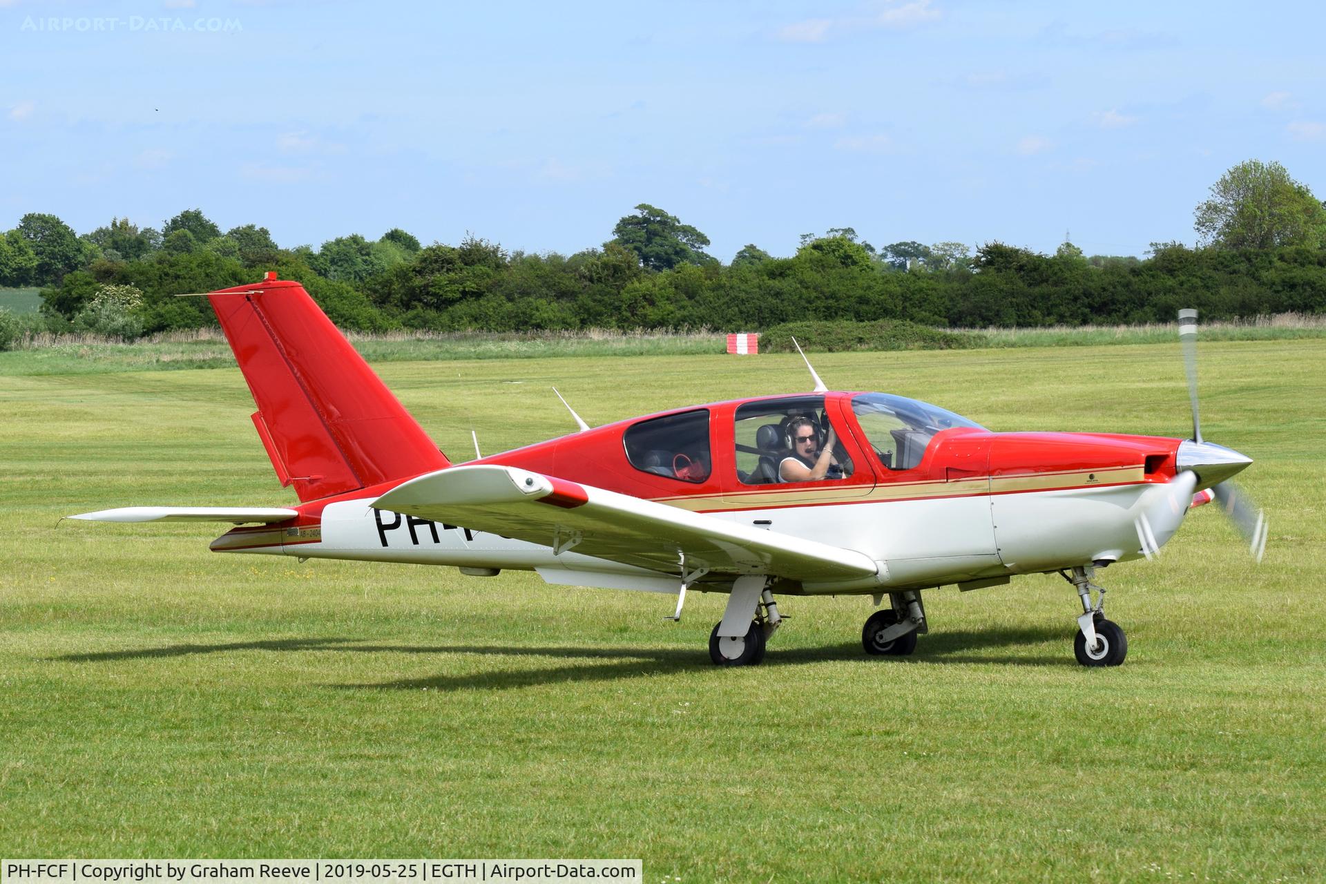 PH-FCF, 1990 Socata TB-20 C/N 957, Just landed at Old Warden.