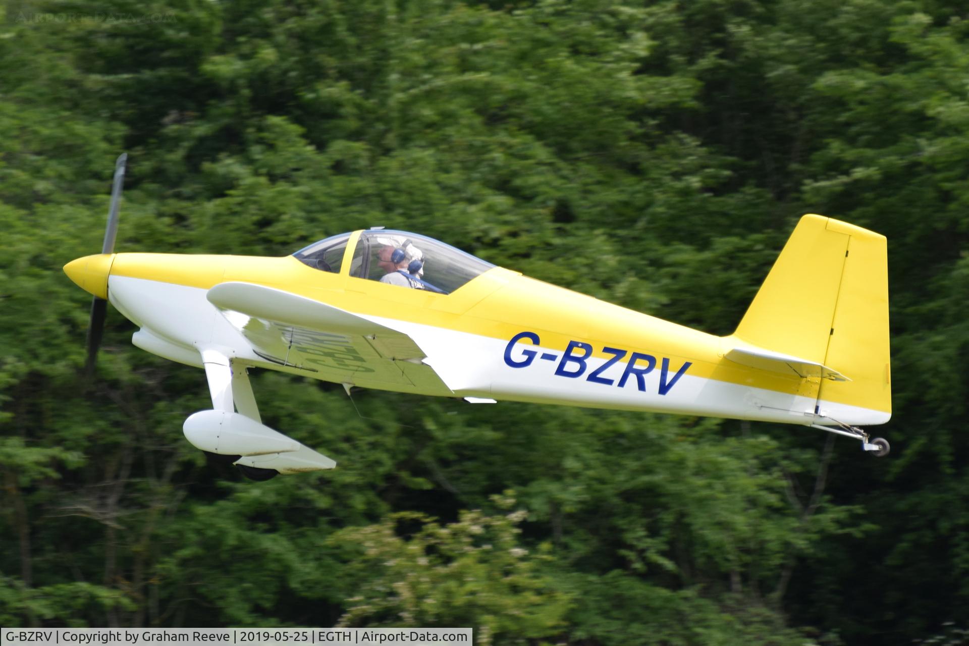 G-BZRV, 2002 Vans RV-6 C/N PFA 181A-13573, Departing from Old Warden.