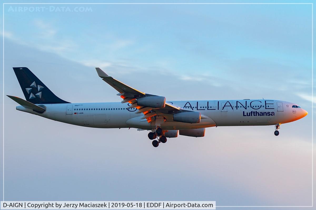 D-AIGN, 1998 Airbus A340-313 C/N 213, Airbus A340-313,
