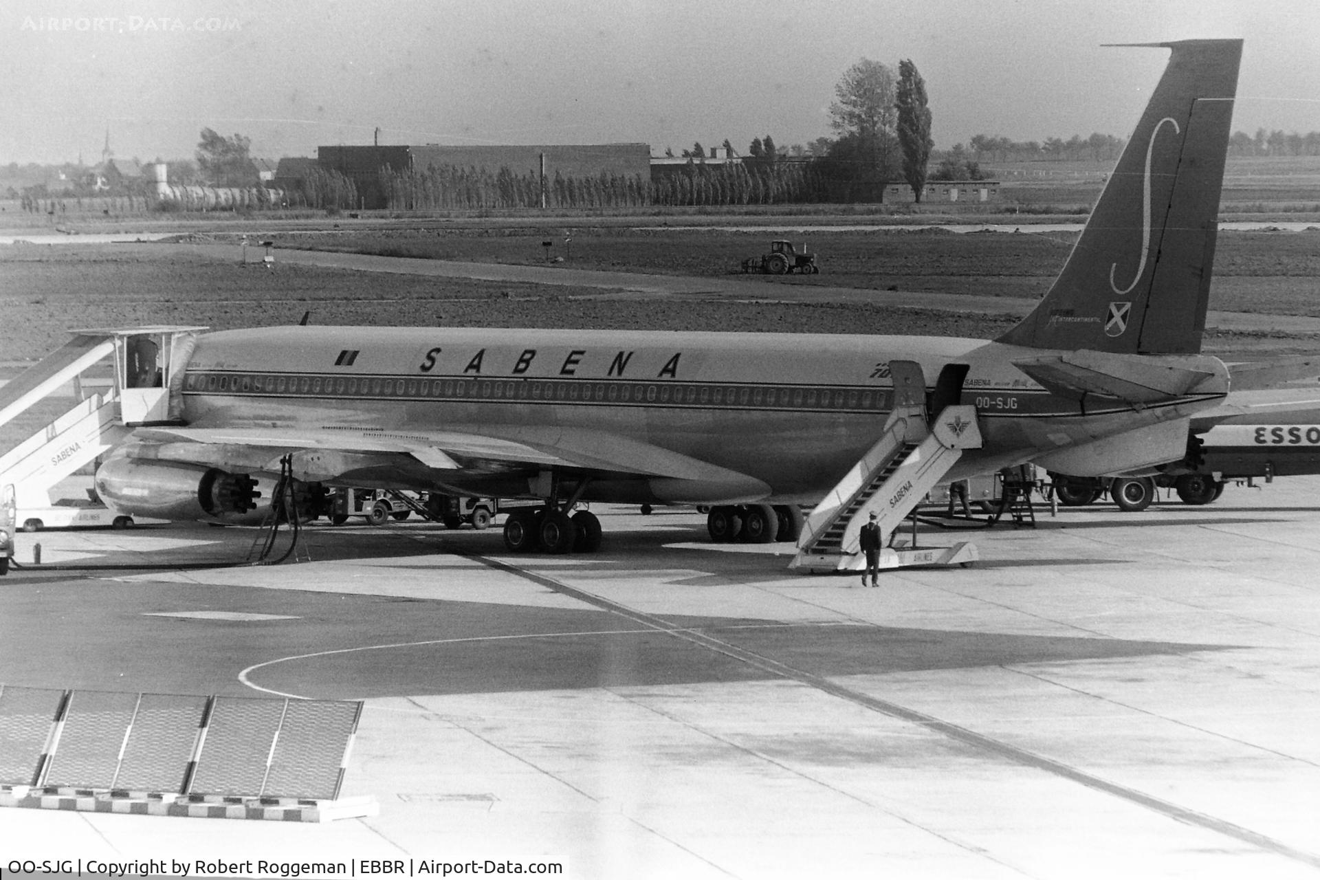 OO-SJG, 1963 Boeing 707-329 C/N 18460, Mid 1960's.SABENA.