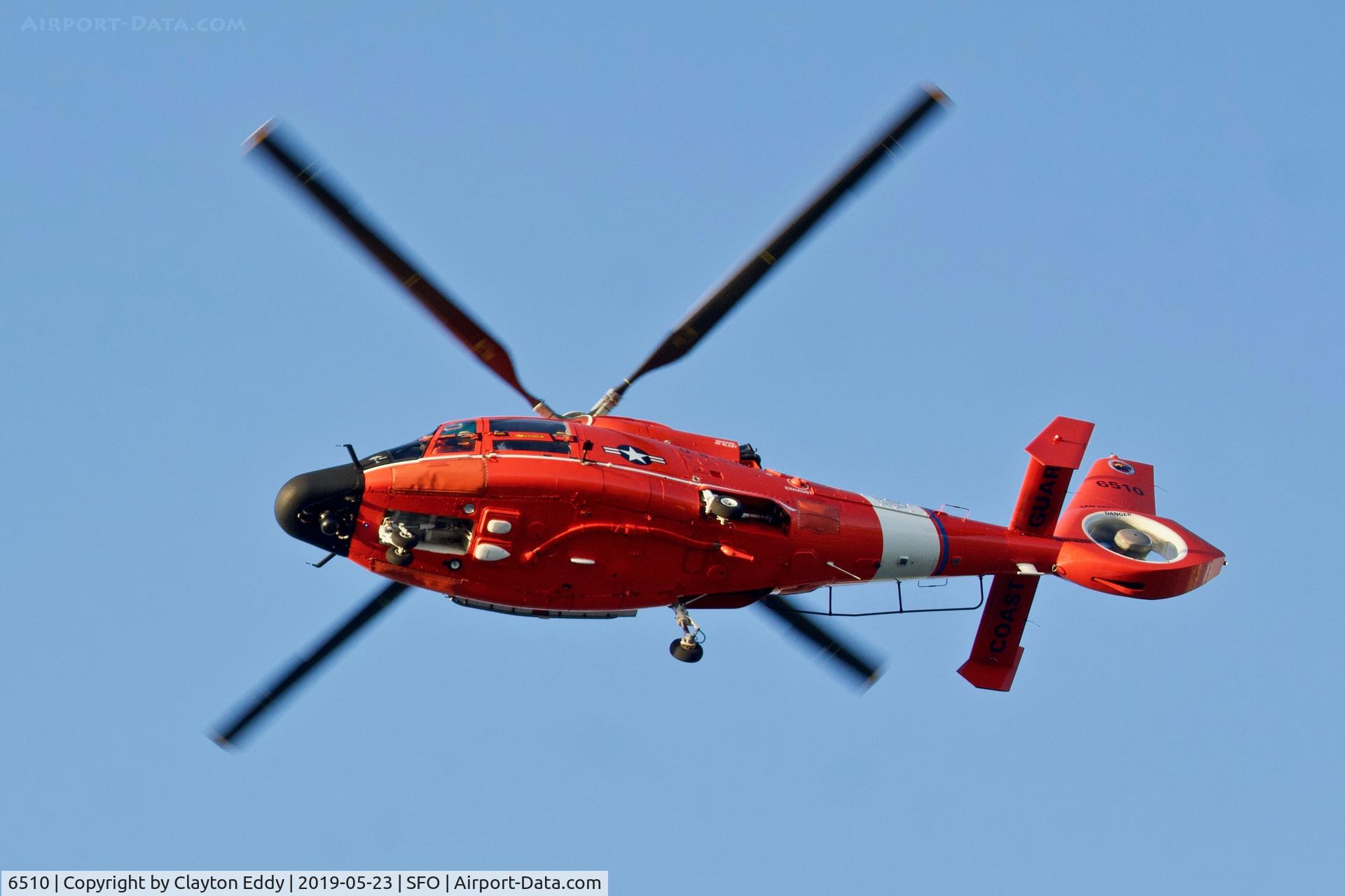 6510, Aerospatiale MH-65C Dolphin C/N 6105, SFO 2019.