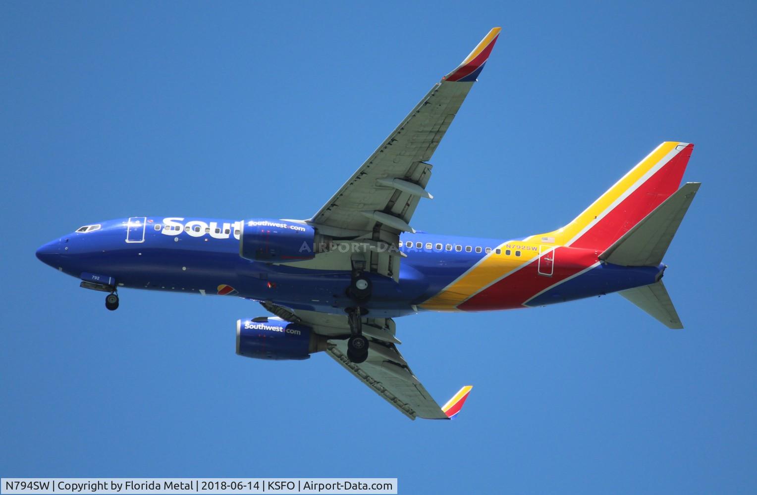 N794SW, 2001 Boeing 737-7H4 C/N 30605, Southwest