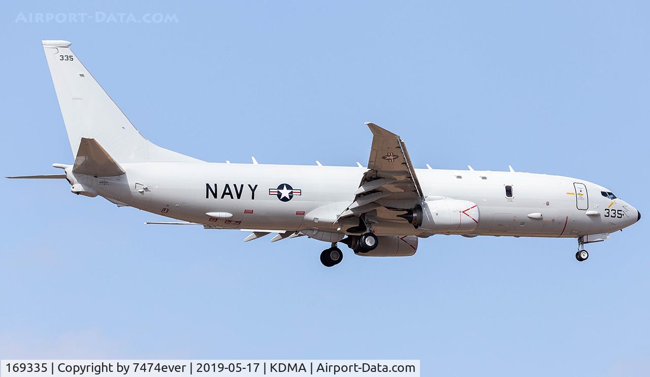 169335, 2017 Boeing P-8A Poseidon C/N 63183, P-8 Poseidon working the pattern at Davis Monthan
