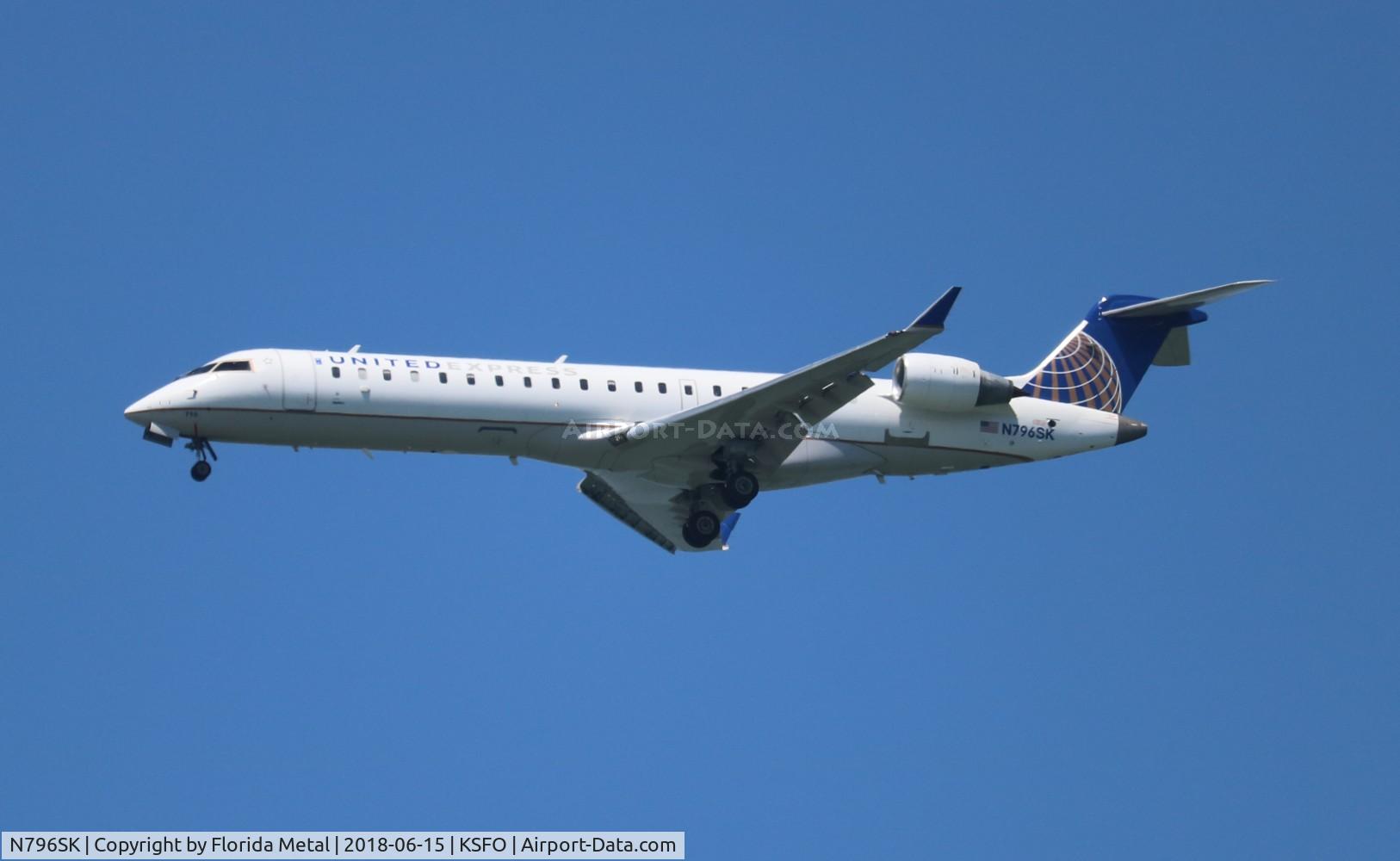 N796SK, Bombardier CRJ-702ER (CL-600-2C10) Regional Jet C/N 10300, United Express