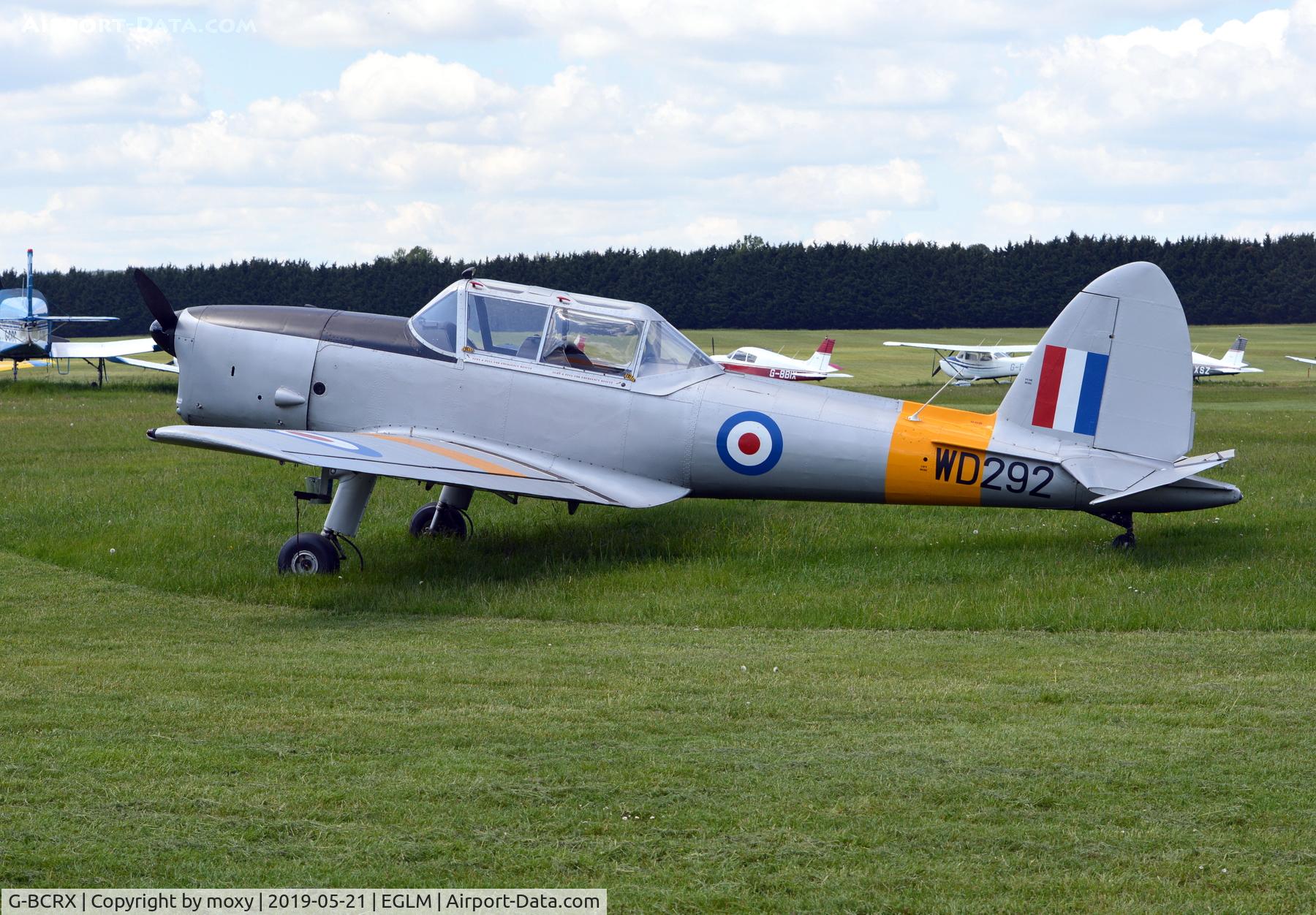 G-BCRX, 1950 De Havilland DHC-1 Chipmunk T.10 C/N C1/0232, De Havilland DHC-1 Chipmunk 22 in RAF markings with serial number: WD292 at White Waltham.