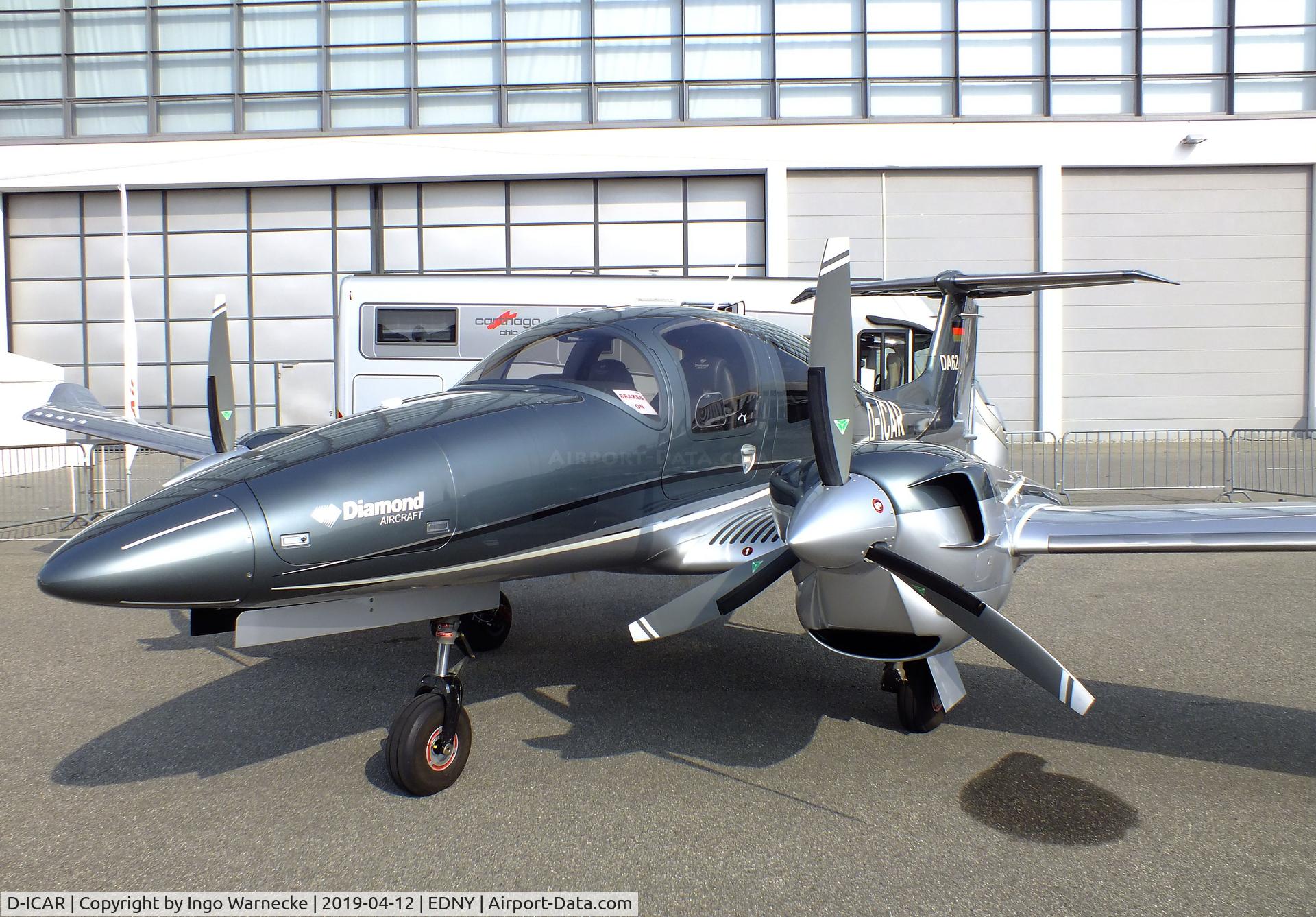 D-ICAR, 2016 Diamond DA-62 C/N 62.036, Diamond DA-62 at the AERO 2019, Friedrichshafen