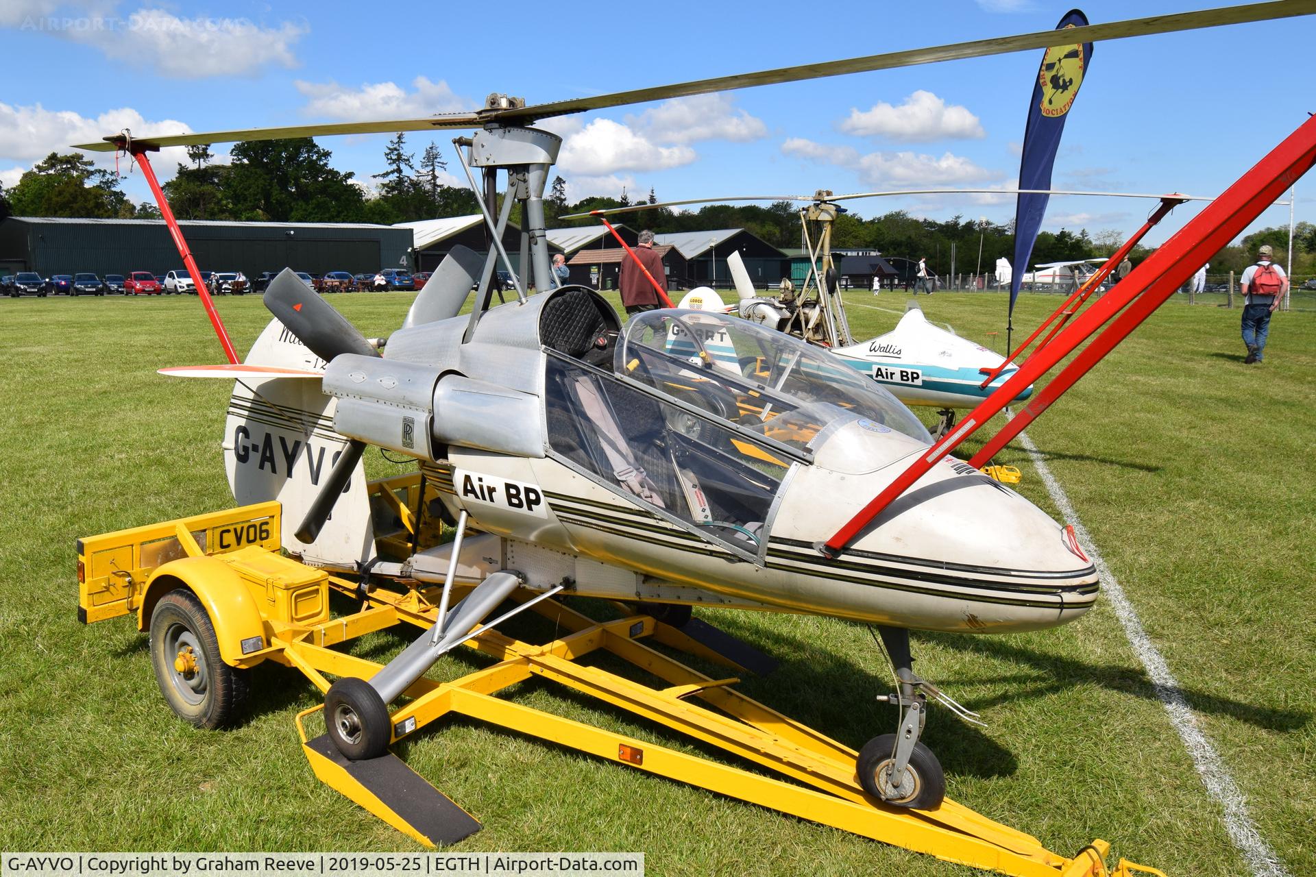 G-AYVO, 1971 Wallis WA.120 Series 1 C/N K/602/X, Parked at Old Warden.