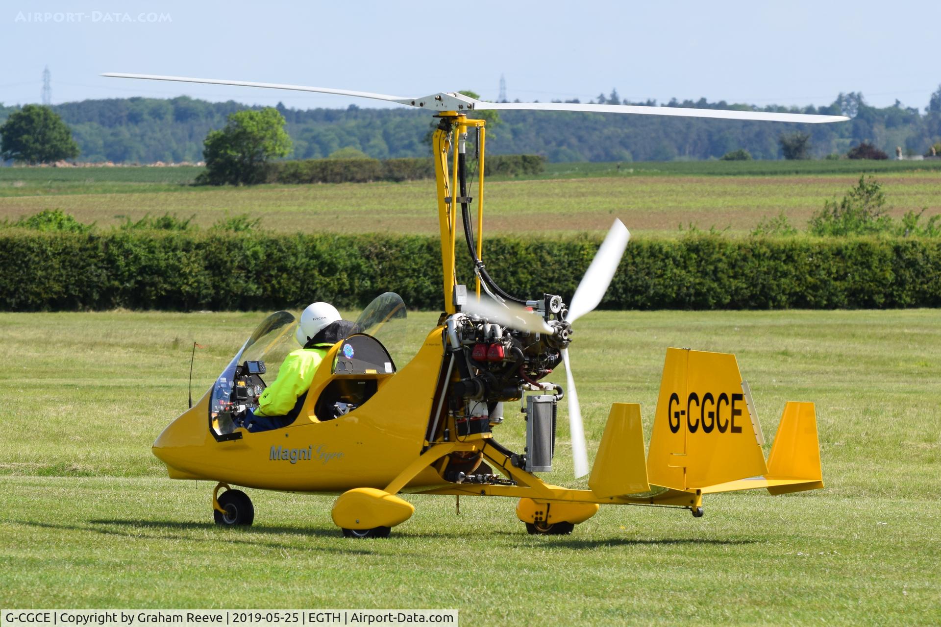G-CGCE, 2009 Magni Gyro M-16 Tandem Trainer C/N 16-09-5384, Just landed at Old Warden.