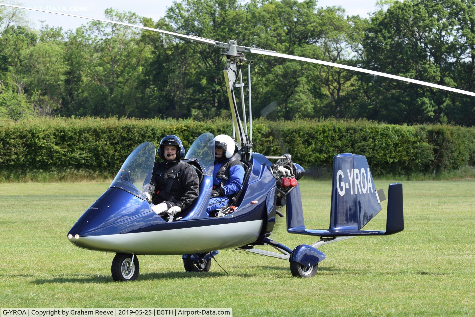 G-YROA, 2010 Rotorsport UK MTOsport C/N RSUK/MTOS/025, Just landed at Old Warden.