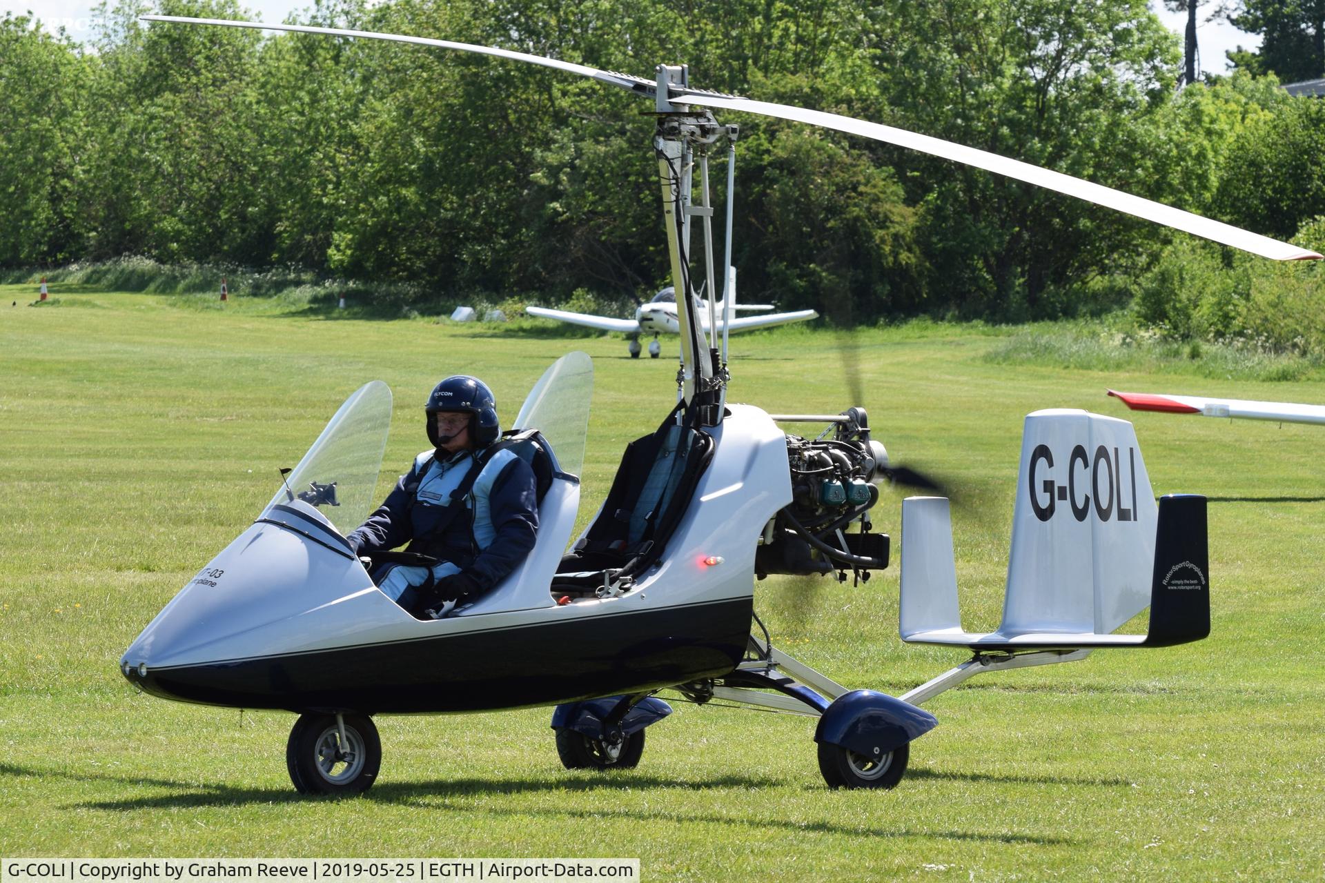 G-COLI, 2008 Rotorsport UK MT-03 C/N RSUK/MT-03/037, Just landed at Old Warden.
