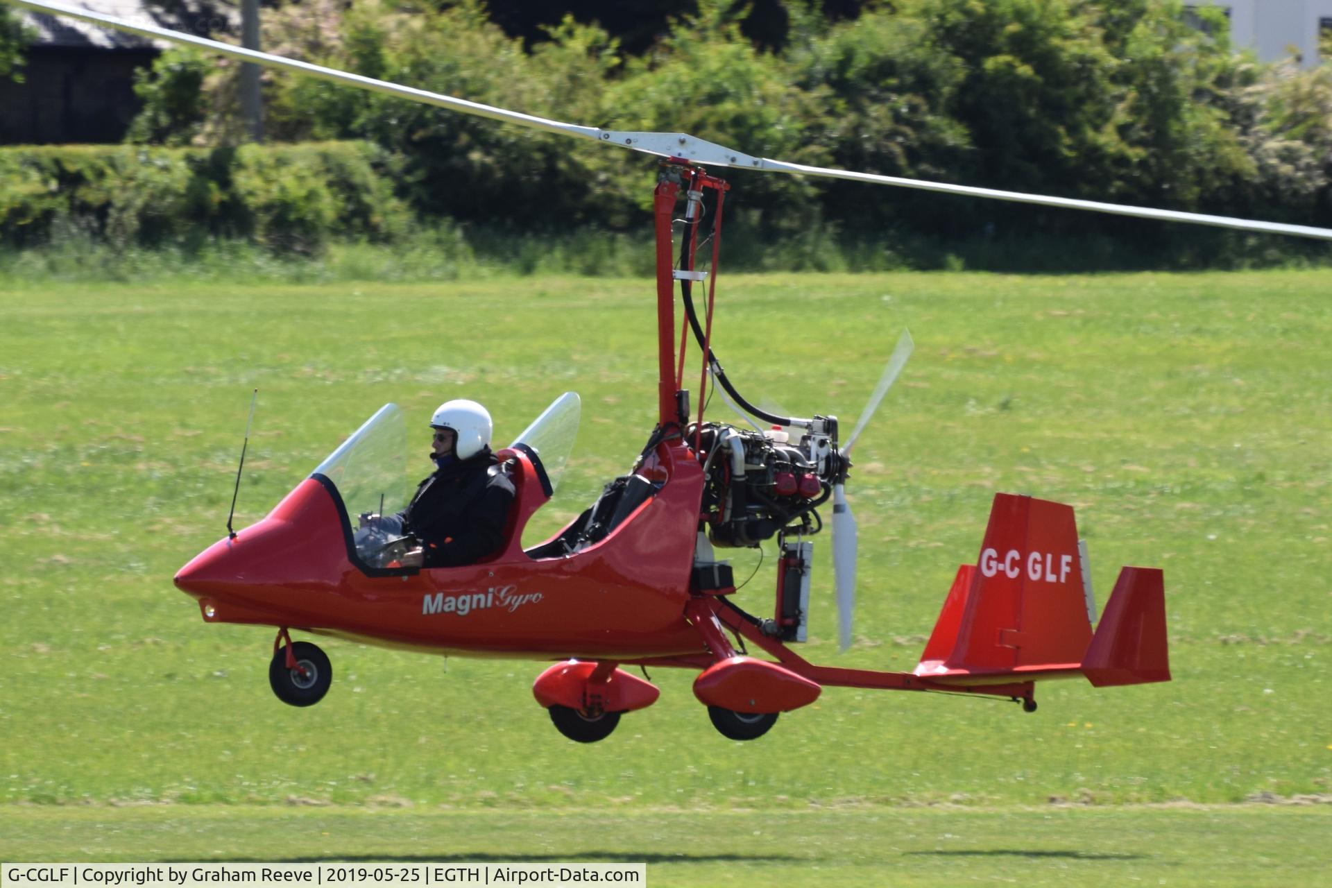 G-CGLF, 2009 Magni Gyro M-16C Tandem Trainer C/N 16-09-5614, Landing at Old Warden.
