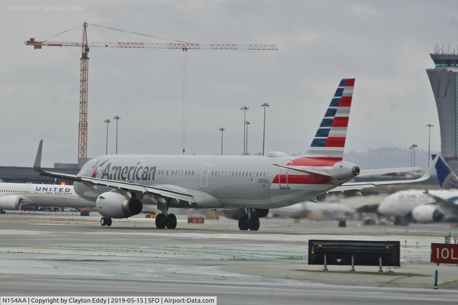 N154AA, 2016 Airbus A321-231 C/N 6928, SFO 2109.