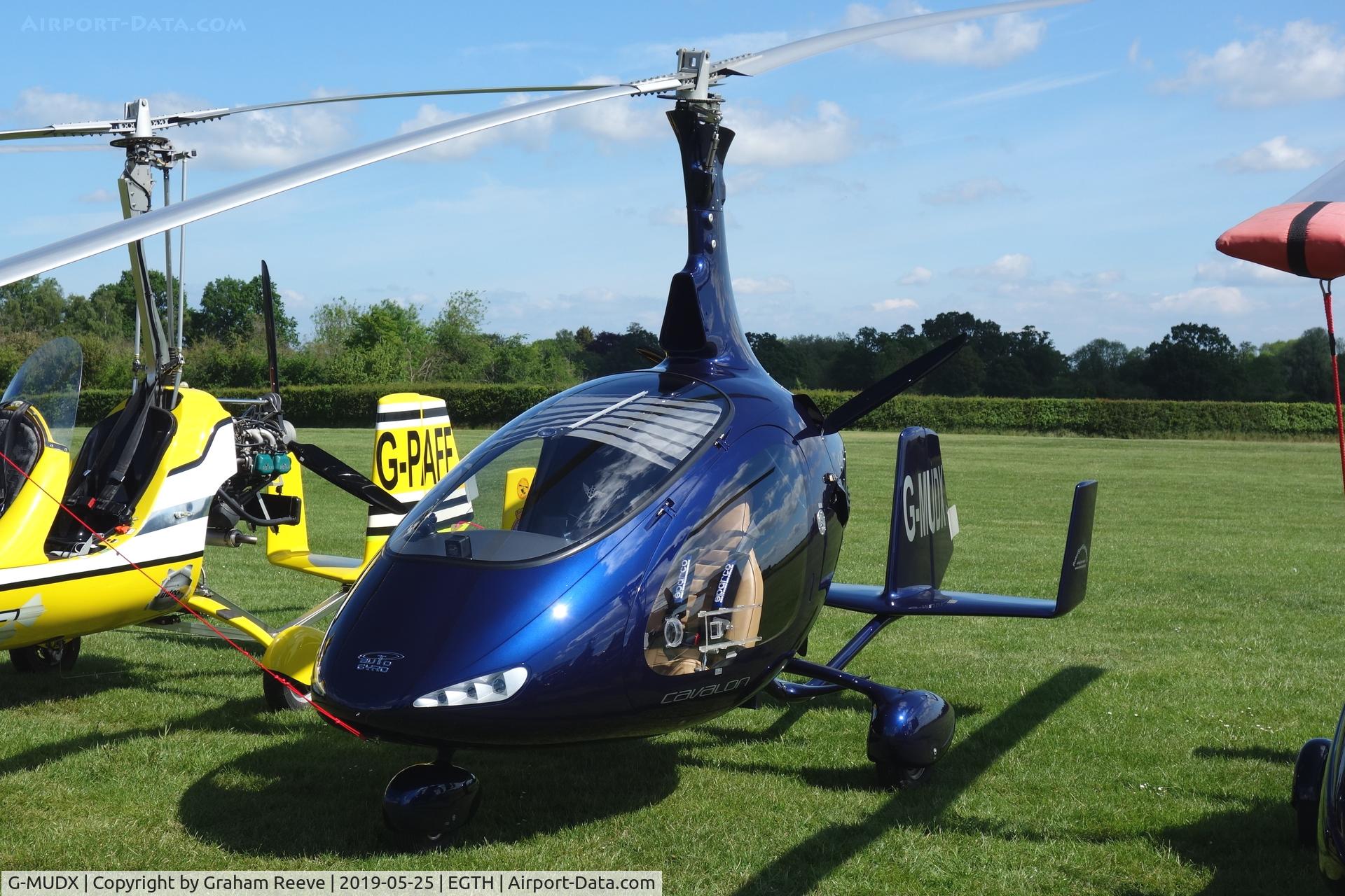 G-MUDX, 2017 AutoGyro Cavalon C/N RSUK/CVLN/022, Parked at Old Warden.