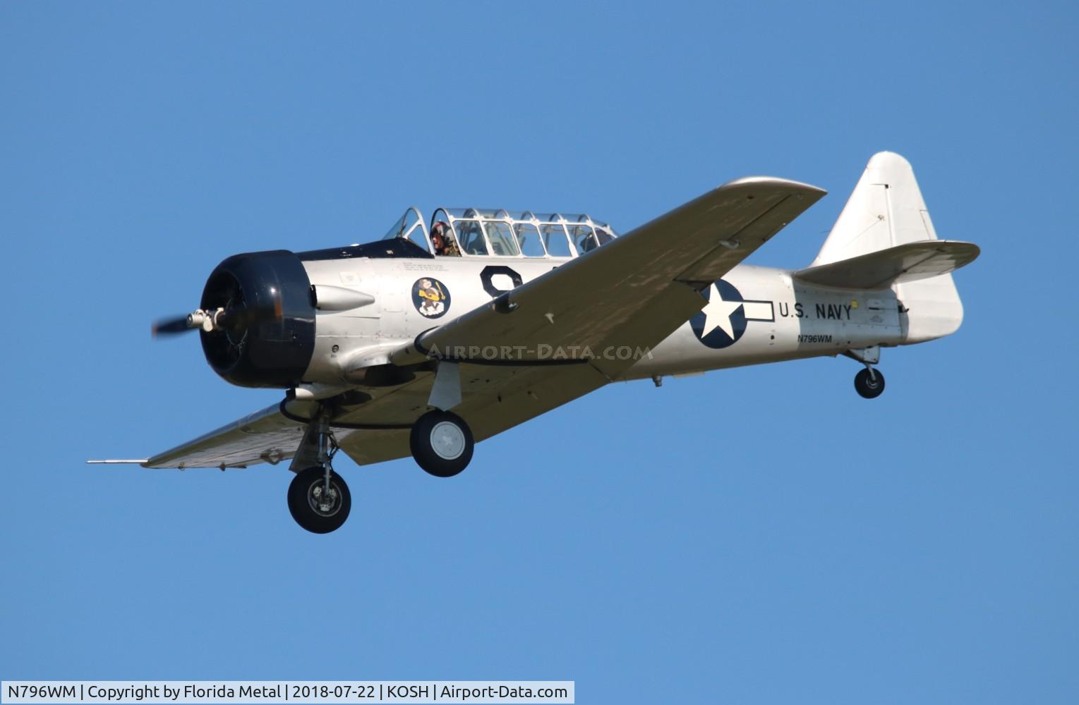 N796WM, 1943 North American AT-6D Texan C/N 88-15328, AT-6D