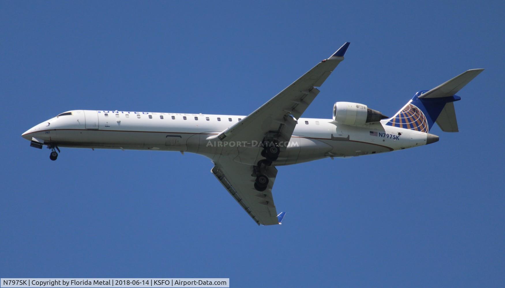 N797SK, 2010 Bombardier CRJ-700 (CL-600-2C10) Regional Jet C/N 10301, United Express