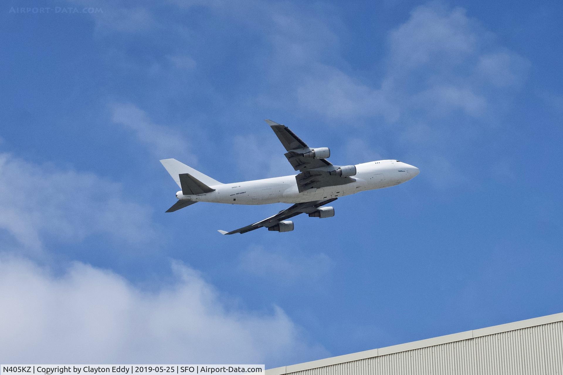 N405KZ, 2007 Boeing 747-4KZF (SCD) C/N 36132, SFO 2019.
