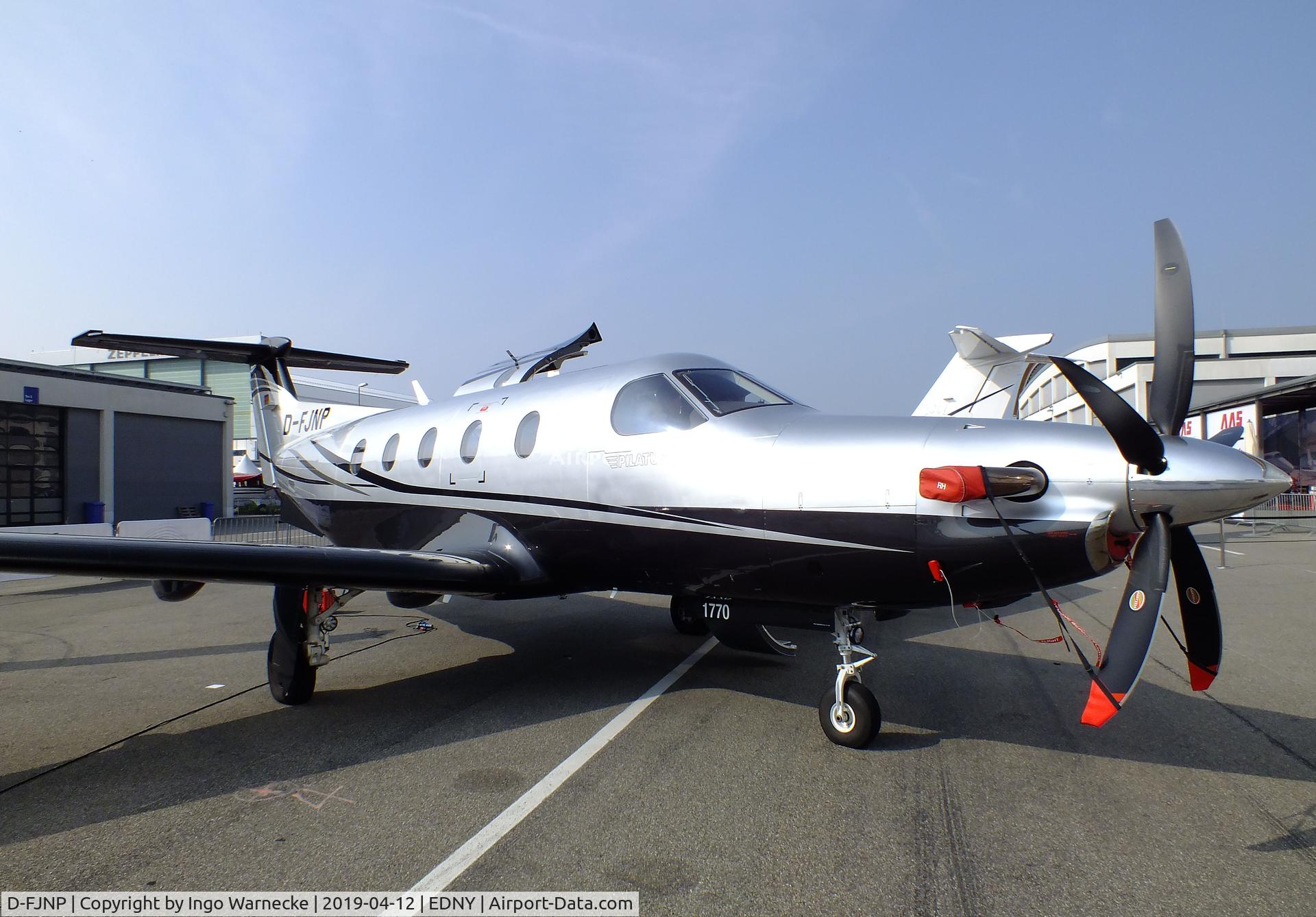 D-FJNP, 2018 Pilatus PC-12/47E C/N 1770, Pilatus PC-12/47E at the AERO 2019, Friedrichshafen