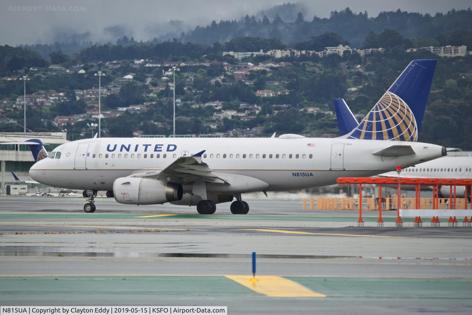 N815UA, 1998 Airbus A319-131 C/N 867, SFO 2019.