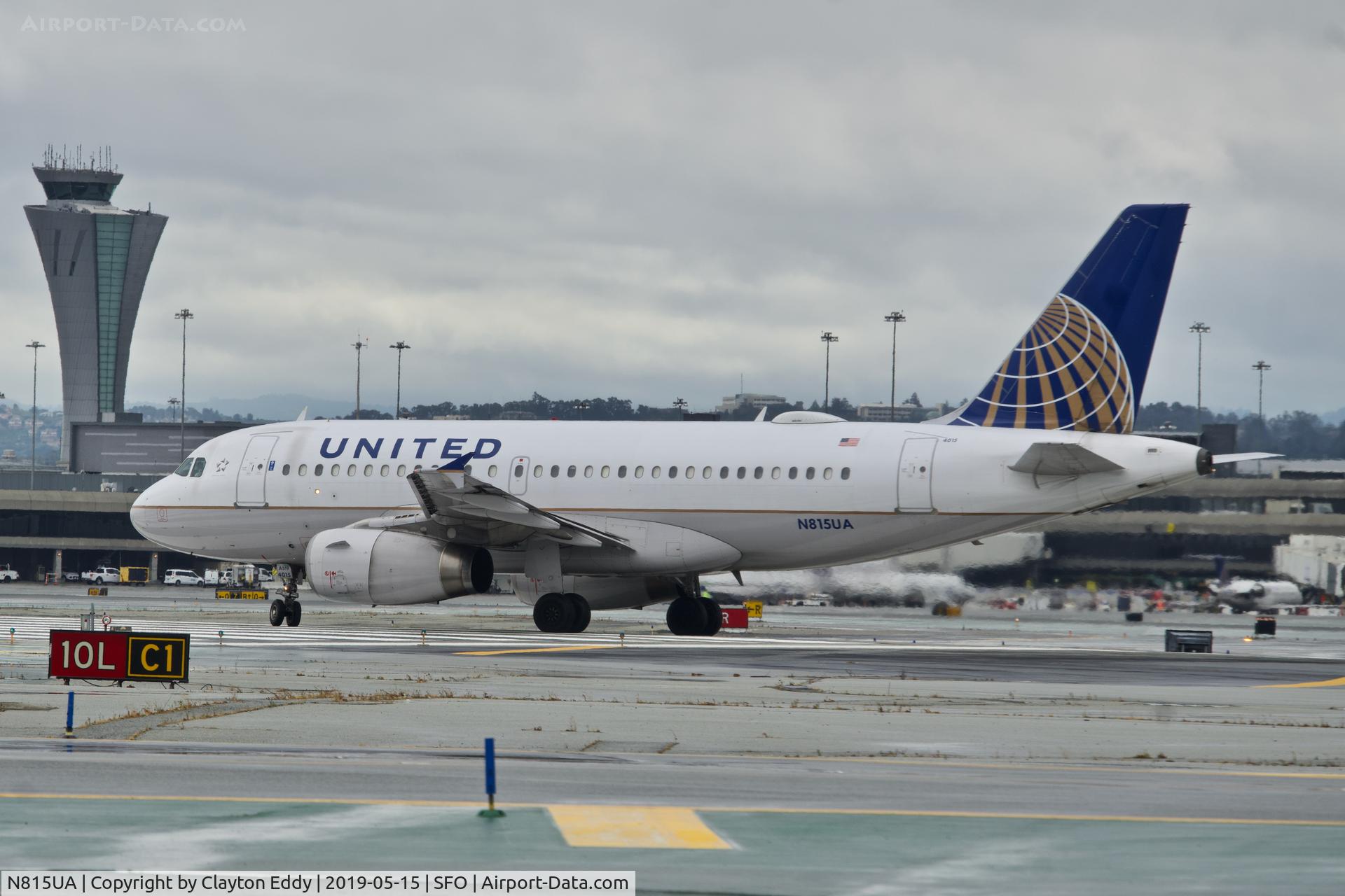 N815UA, 1998 Airbus A319-131 C/N 867, SFO 2019.