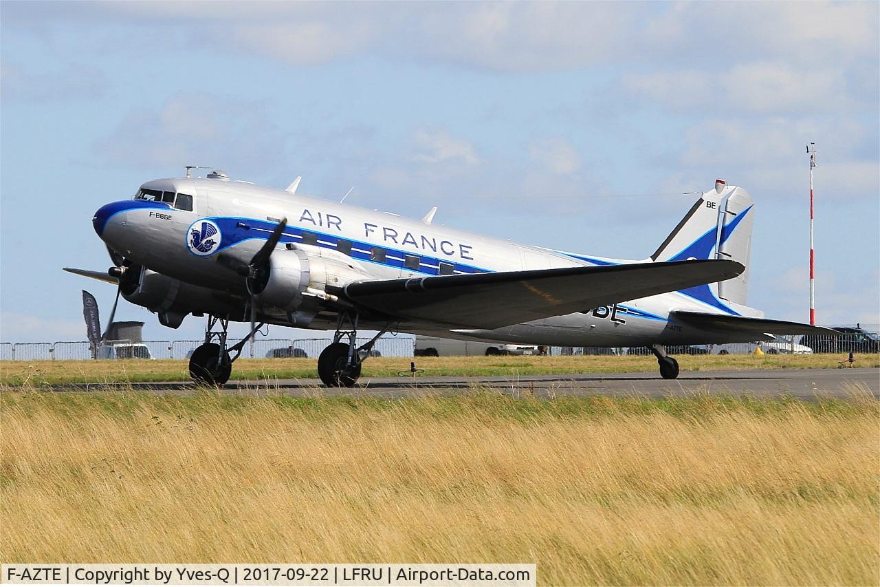 F-AZTE, 1943 Douglas C-47A-1-DL  Skytrain C/N 9172, Douglas C-47A Skytrain, Taxiing, Morlaix-Ploujean airport (LFRU-MXN) Air show 2017