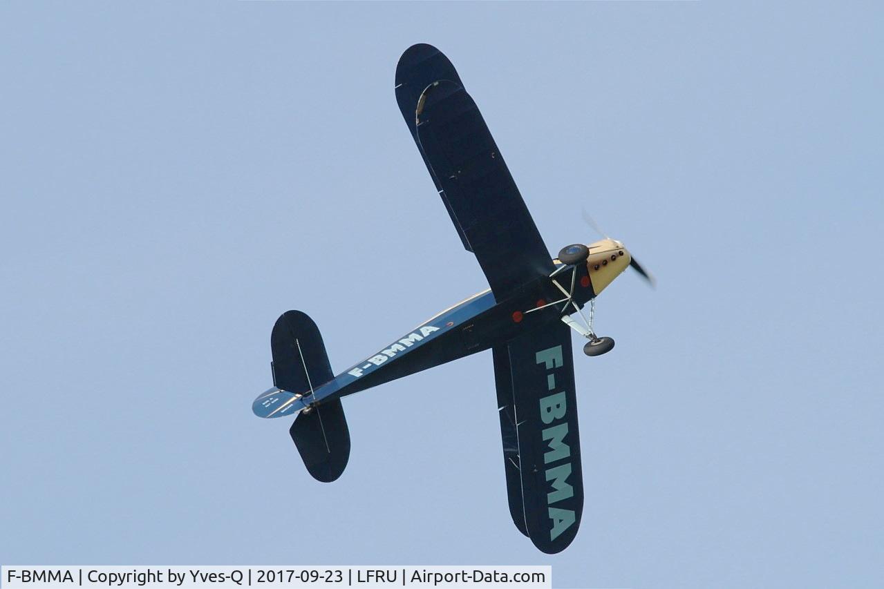 F-BMMA, Stampe-Vertongen SV-4A C/N 630, Stampe-Vertongen SV-4A, On display, Morlaix-Ploujean airport (LFRU-MXN) air show 2017