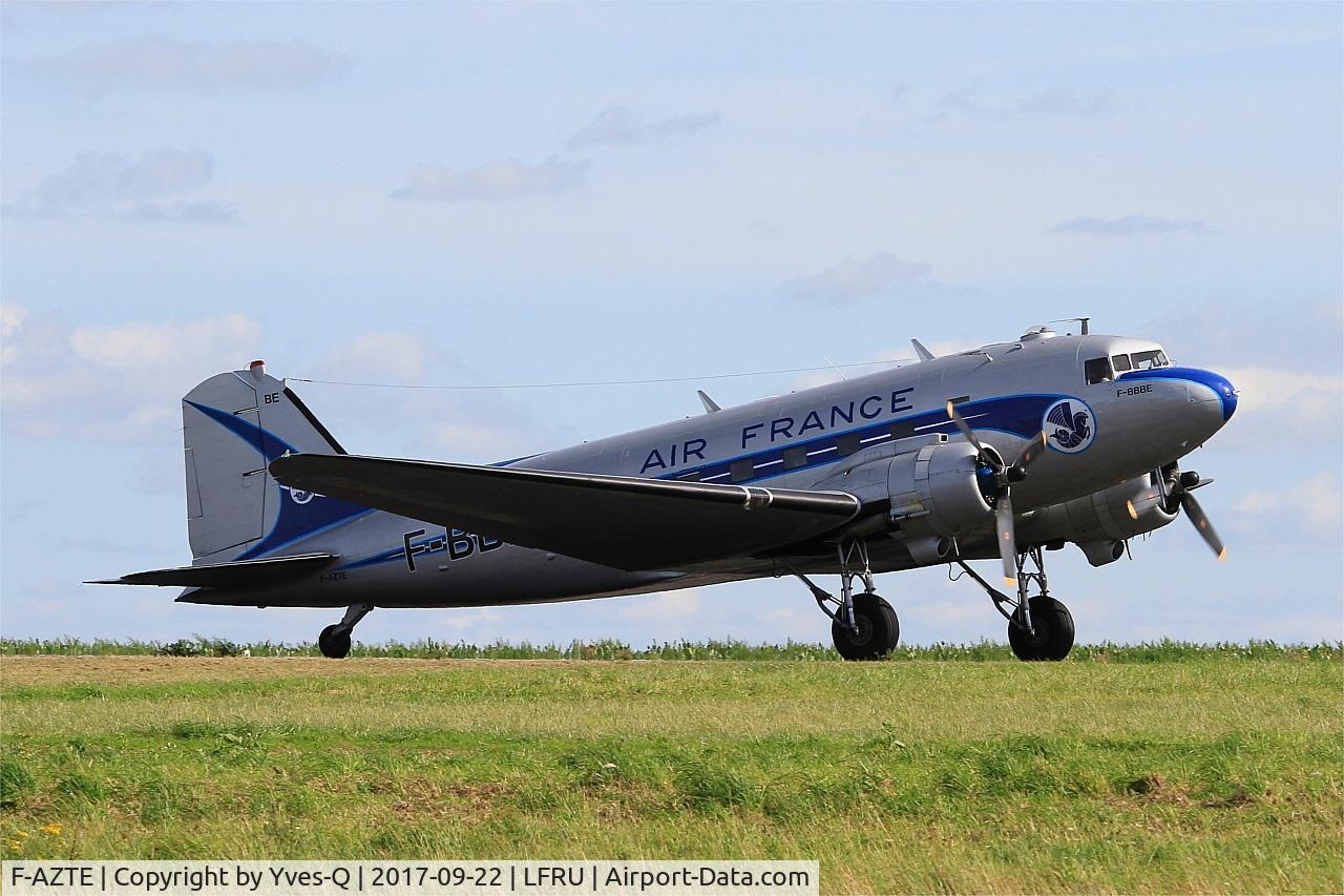 F-AZTE, 1943 Douglas C-47A-1-DL  Skytrain C/N 9172, Douglas C-47A Skytrain, Taxiing, Morlaix-Ploujean airport (LFRU-MXN) Air show 2017