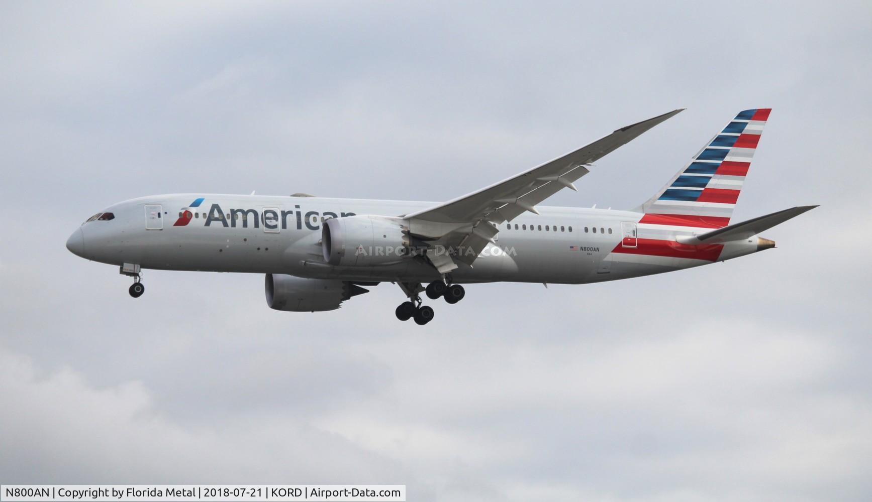 N800AN, 2014 Boeing 787-8 Dreamliner Dreamliner C/N 40618, American