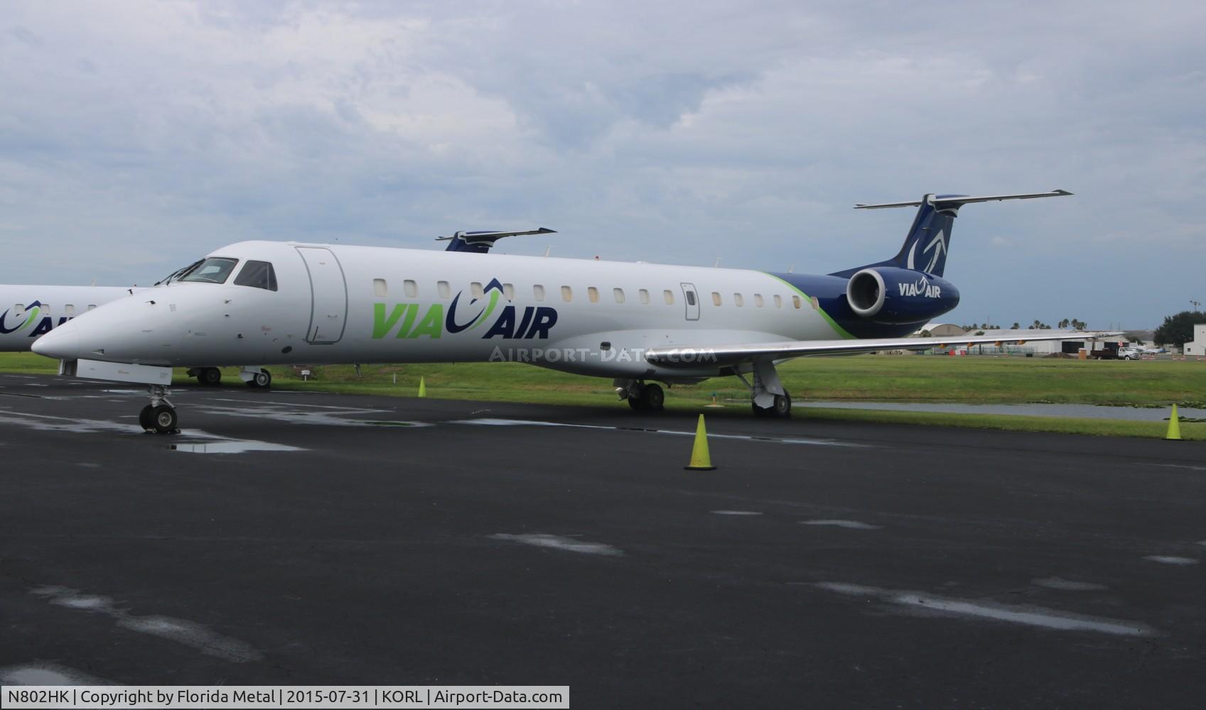 N802HK, 1998 Embraer EMB-145EP (ERJ-145EP) C/N 145066, Via air