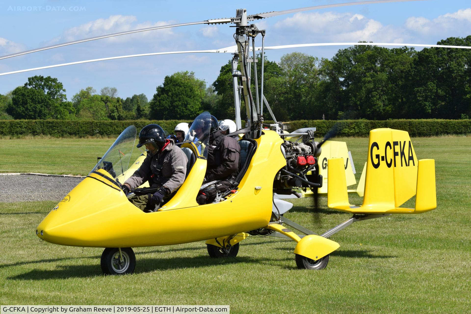 G-CFKA, 2008 Rotorsport UK MT-03 C/N RSUK/MT-03/051, Just landed at Old Warden.