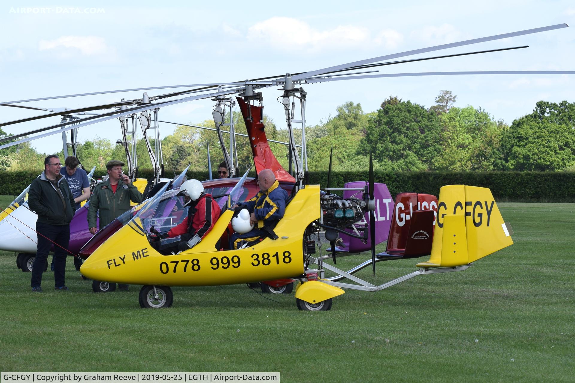 G-CFGY, 2008 Rotorsport UK MT-03 C/N RSUK/MT-03/039, Just landed at Old Warden.
