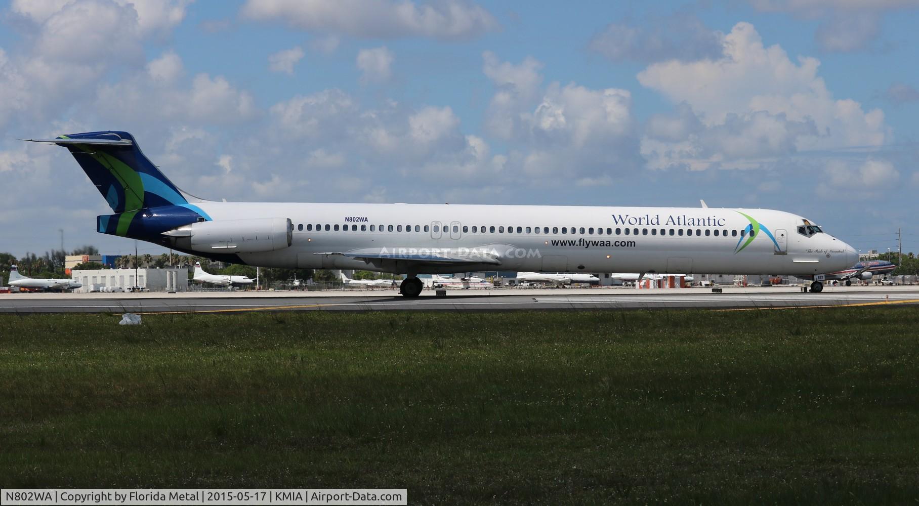 N802WA, 1990 McDonnell Douglas MD-83 (DC-9-83) C/N 53052, World Atlantic