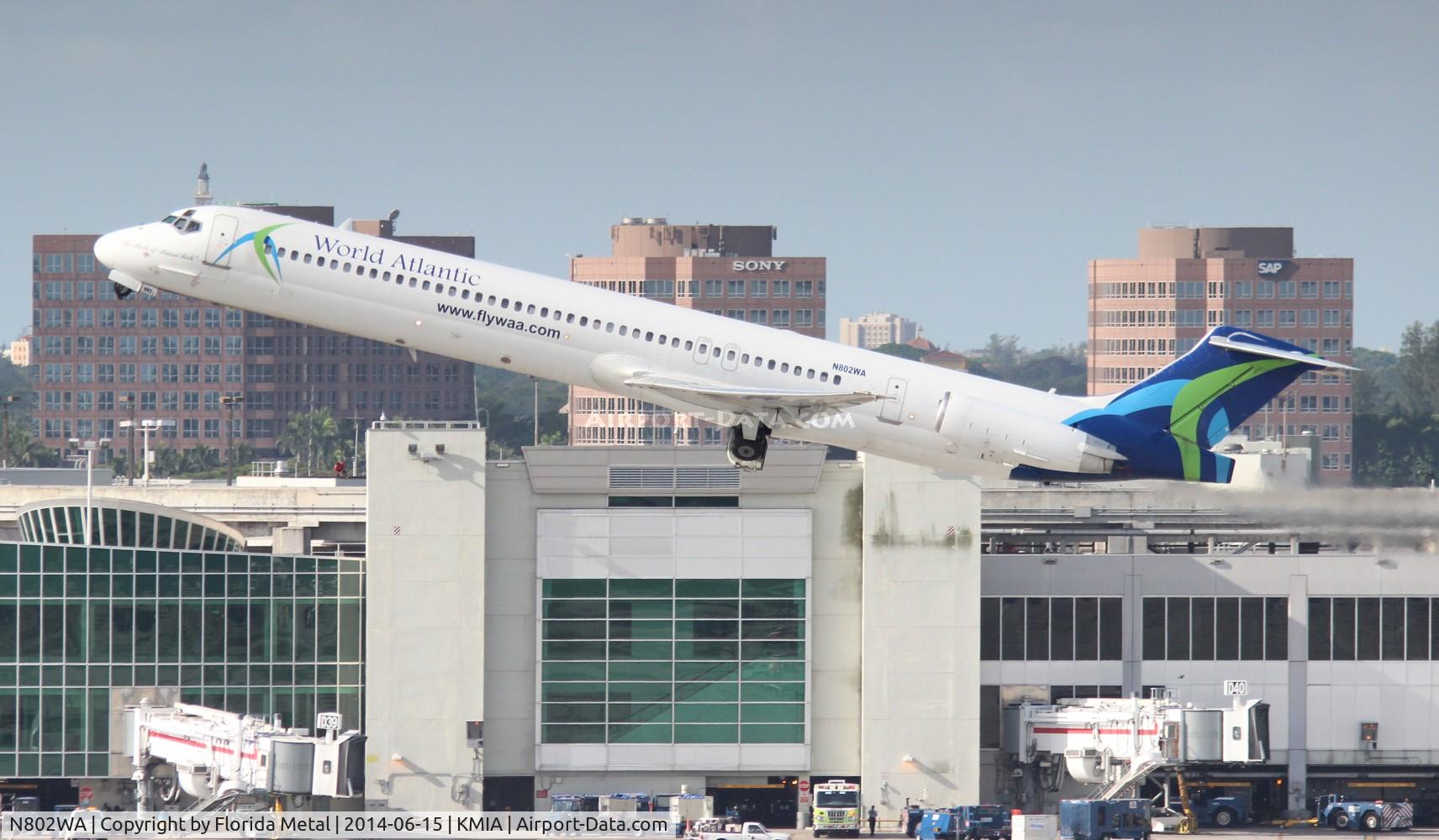N802WA, 1990 McDonnell Douglas MD-83 (DC-9-83) C/N 53052, World Atlantic