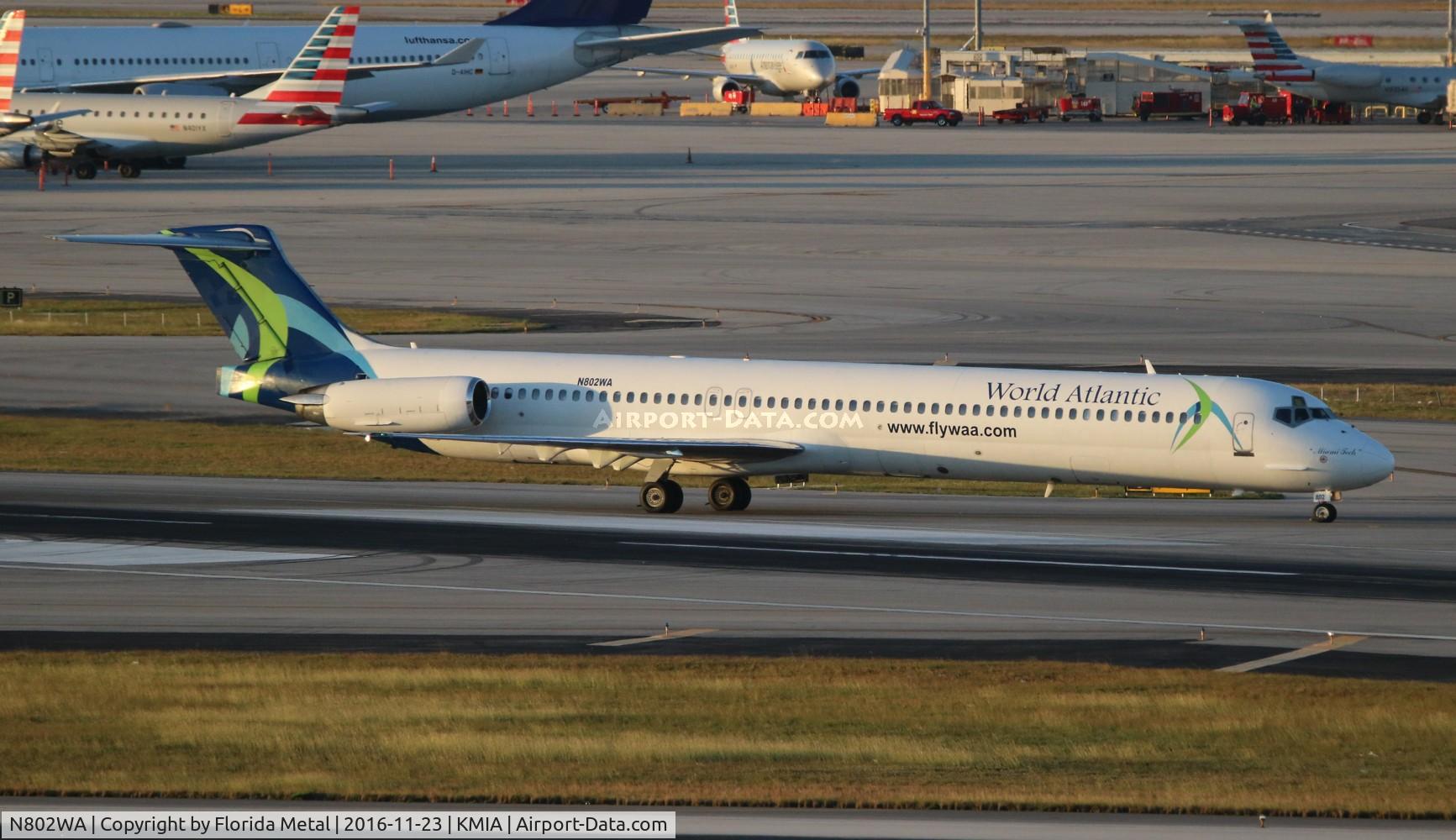 N802WA, 1990 McDonnell Douglas MD-83 (DC-9-83) C/N 53052, World Atlantic
